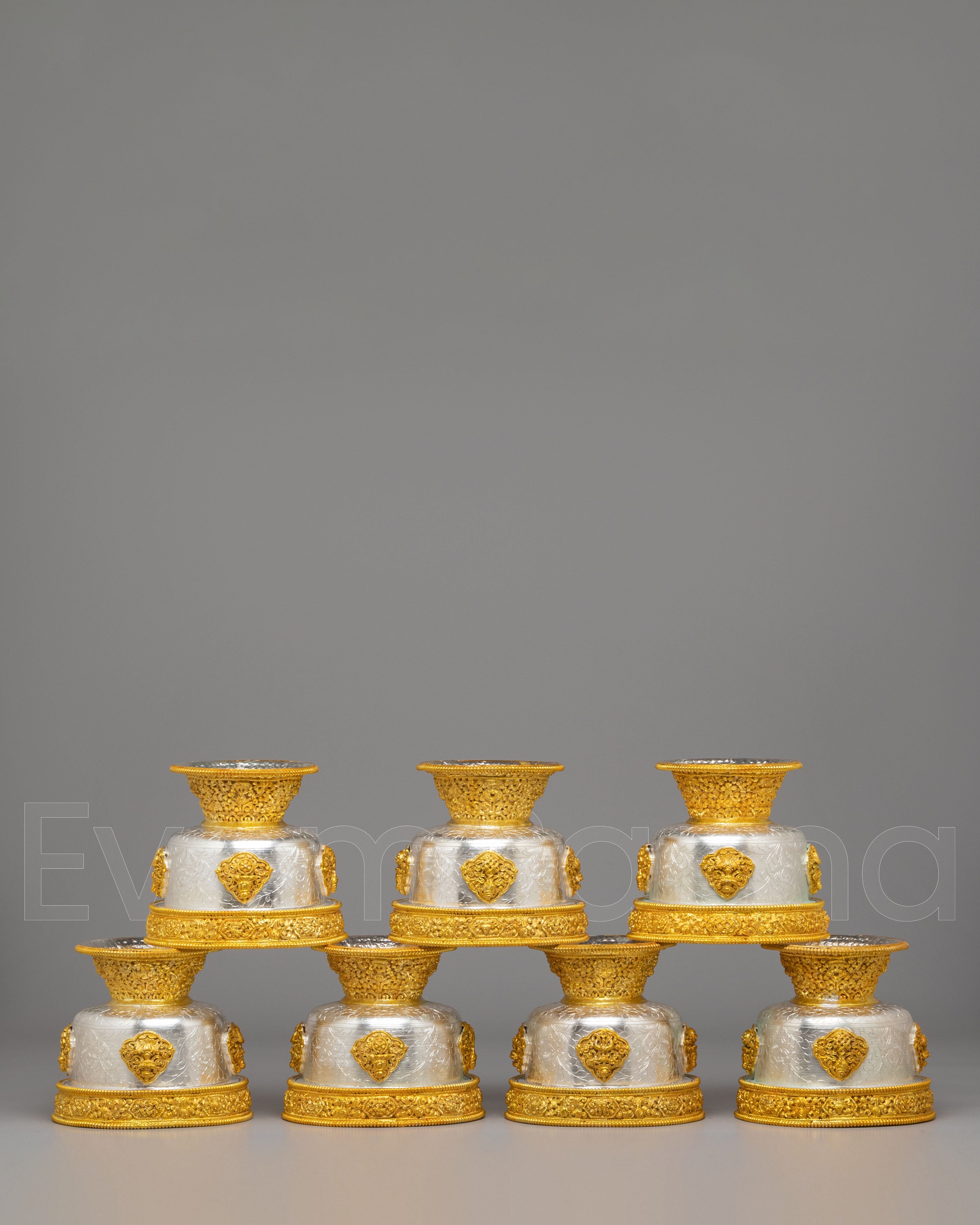 Handmade Water Offering Bowl Set 