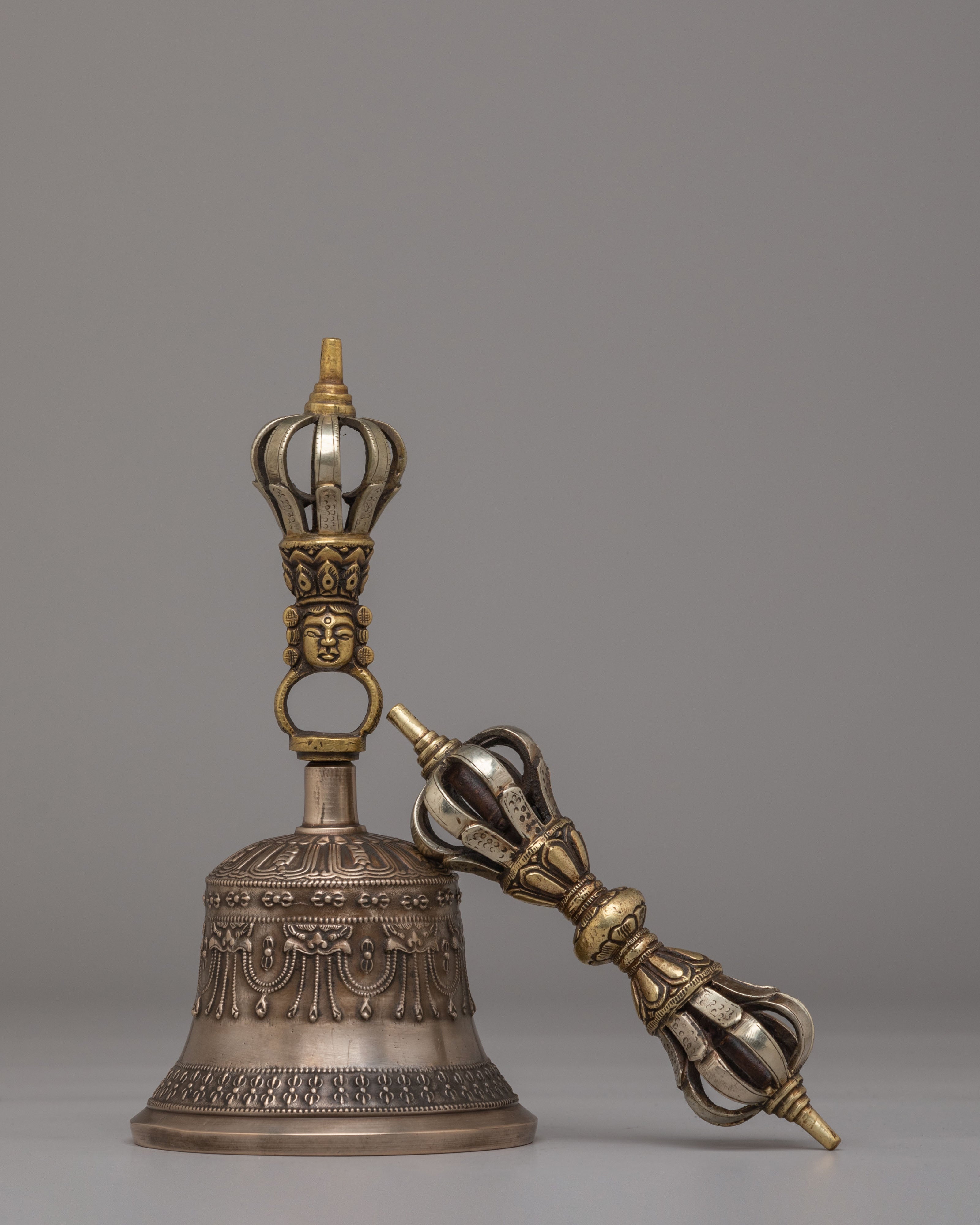 Sacred Bell and Vajra for Meditation | Tibetan Ritual Tools