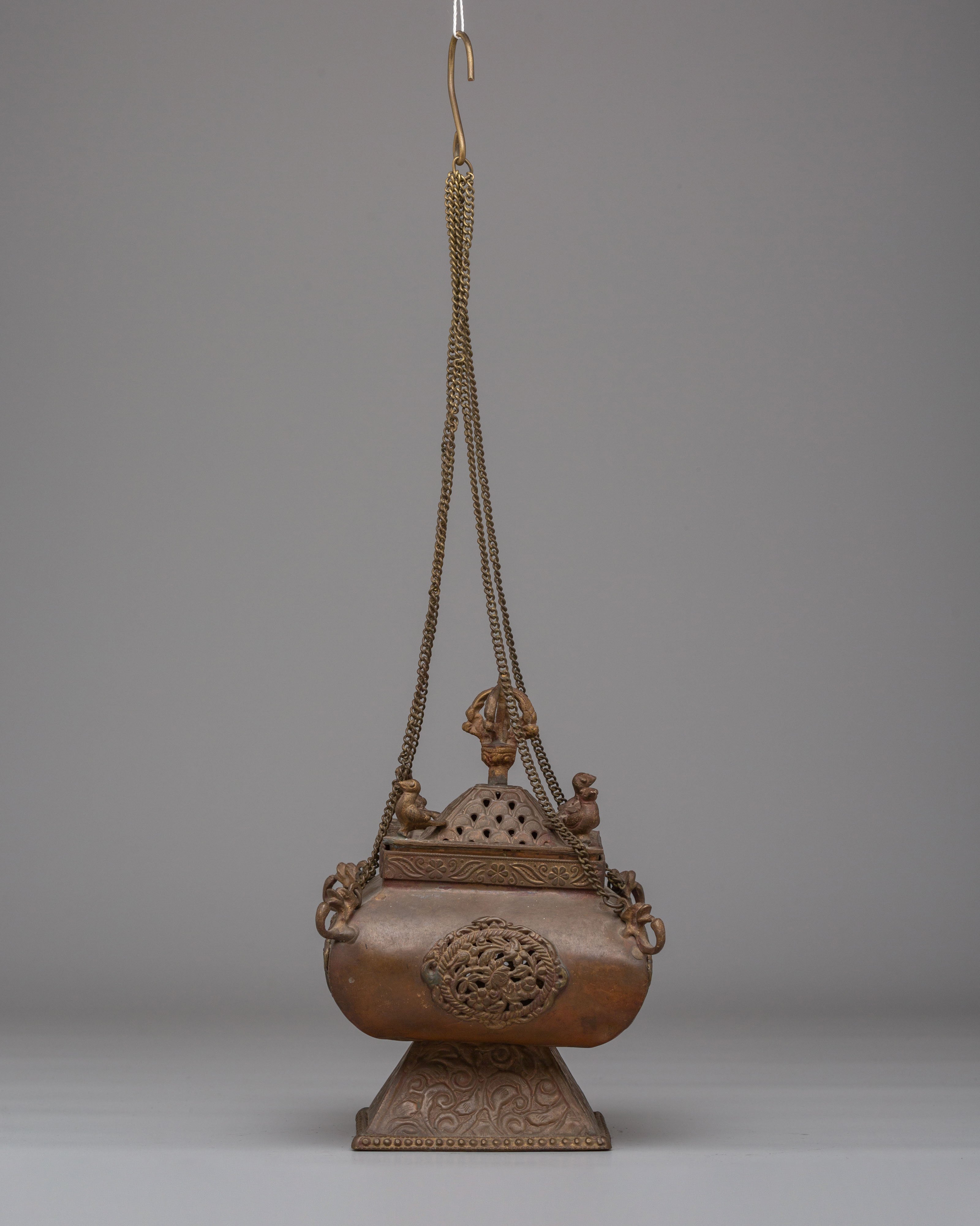 Handmade Buddhist Incense Holder | Traditional Tibetan Ritual Artifact