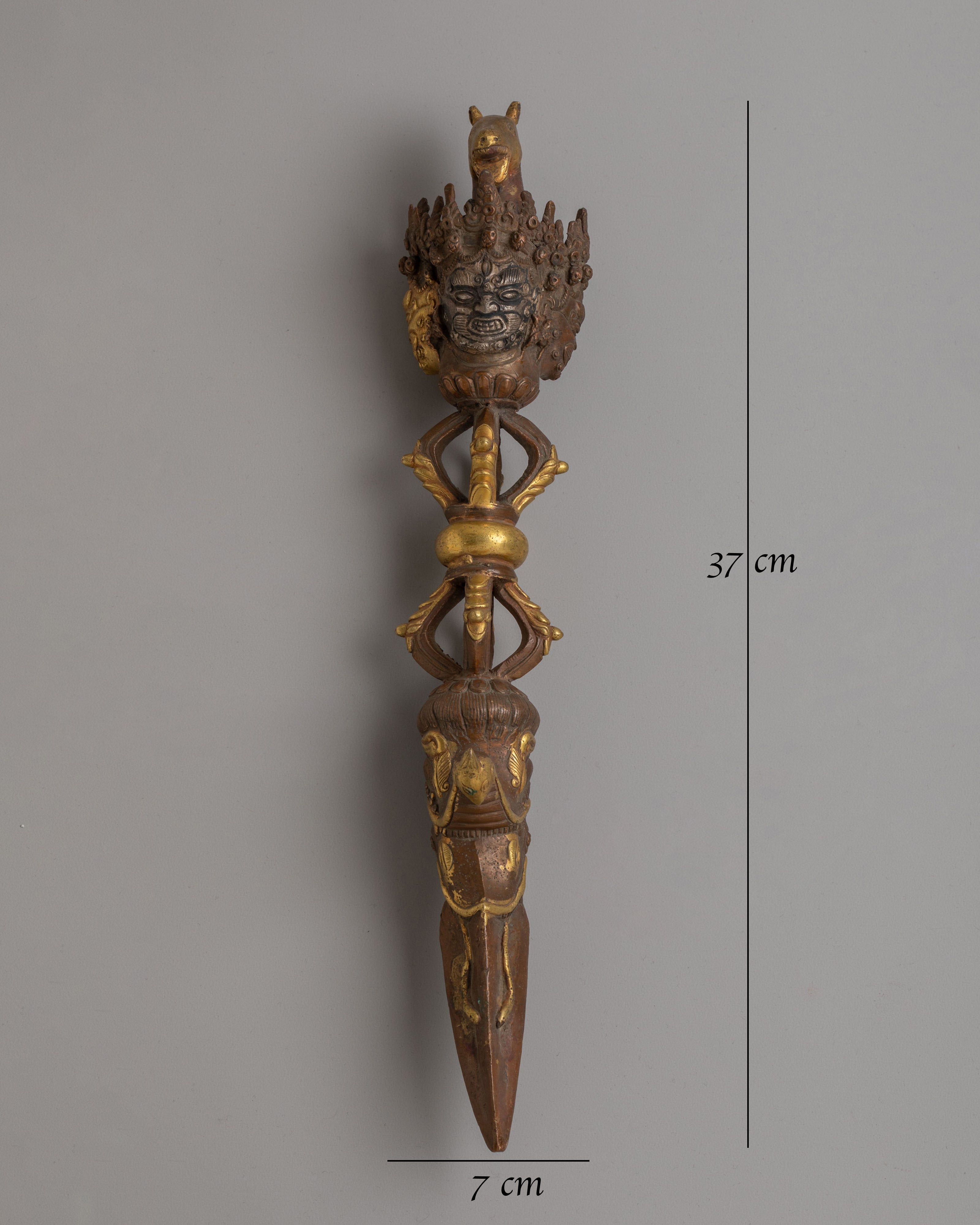 Traditional Sacred Ritual Dagger | Tibetan Phurba Altar Tool