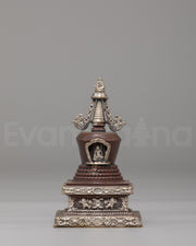 Handcrafted Lotus Blossom Stupa