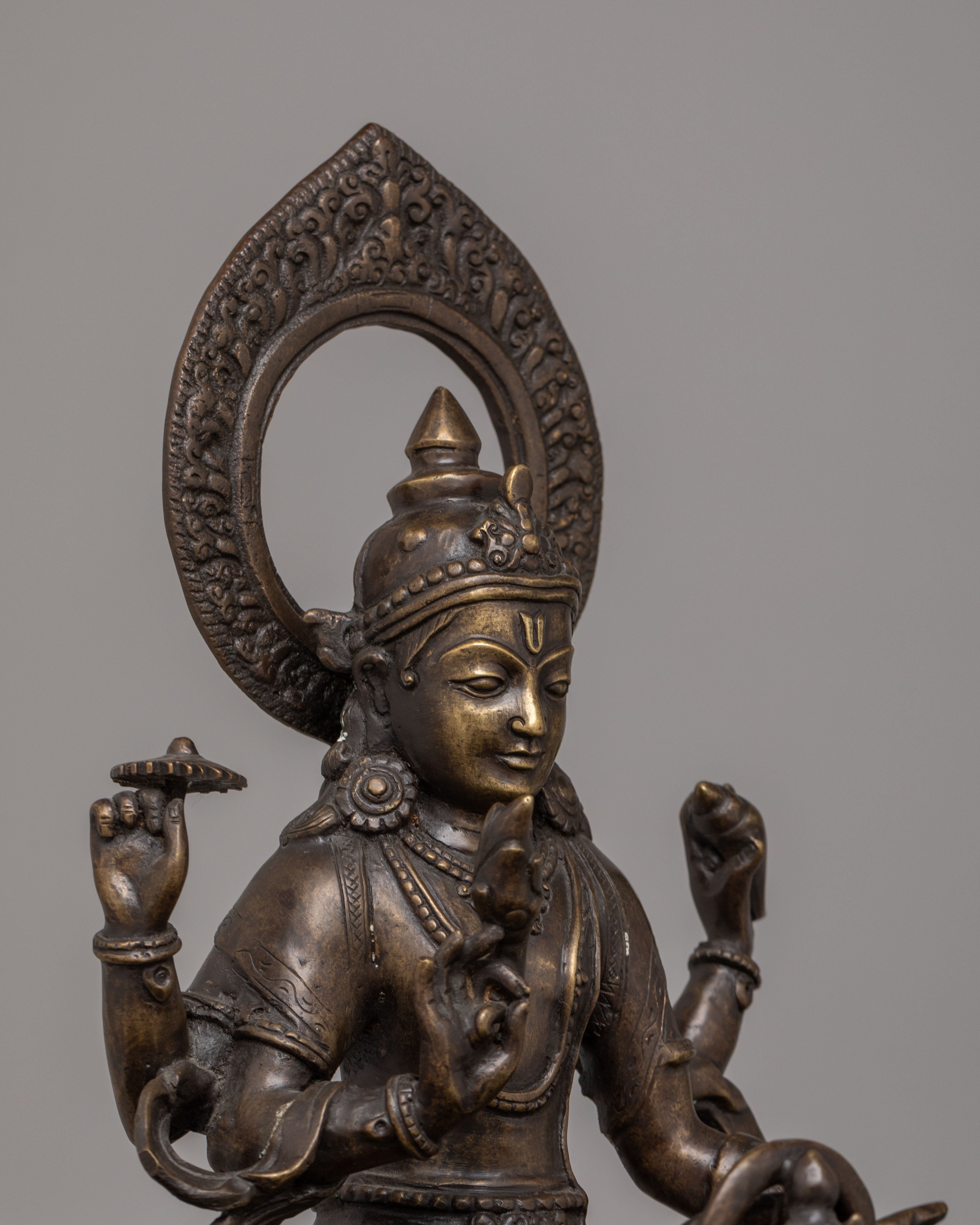Surya Narayan Statue | Handcrafted Bronze Sun God Chariot Sculpture