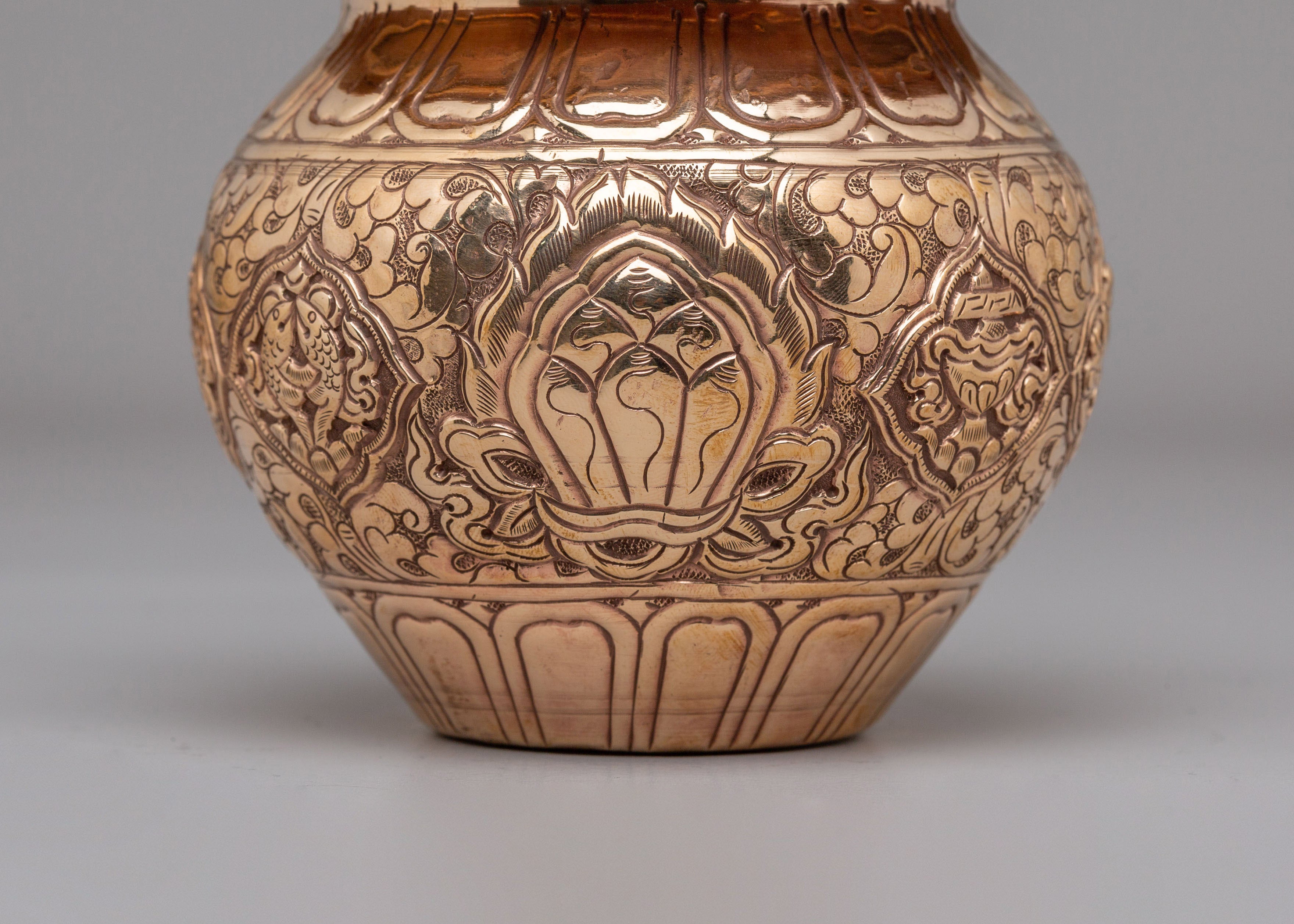 Ceremonial Kalash For Sacred Rituals | Copper Offering Vessel