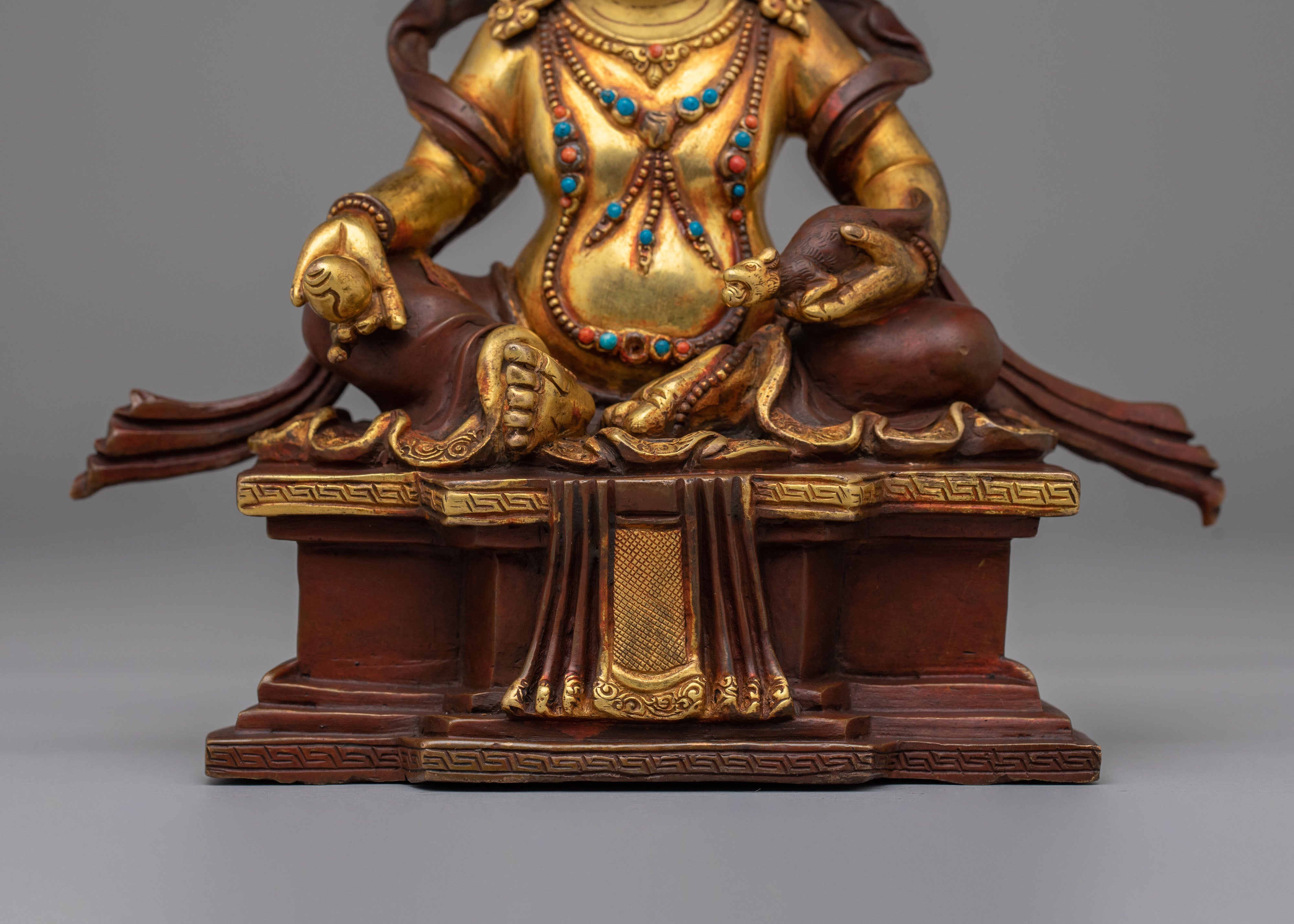 Traditional Sacred Dzambhala Statue | Tibetan Wealth Deity