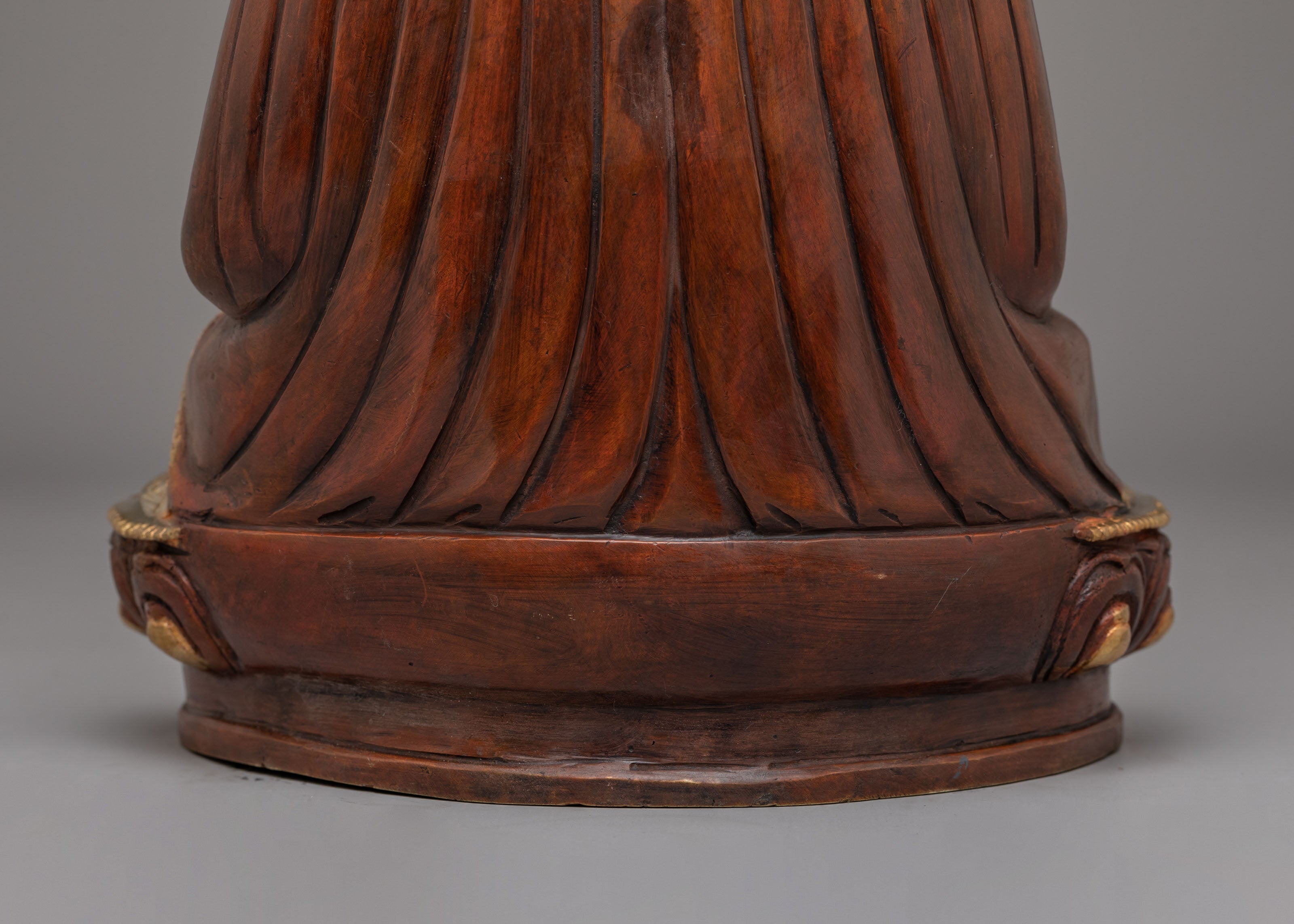 Traditional Buddhist Guru Shapdum Statue | Sacred Himalayan Artwork