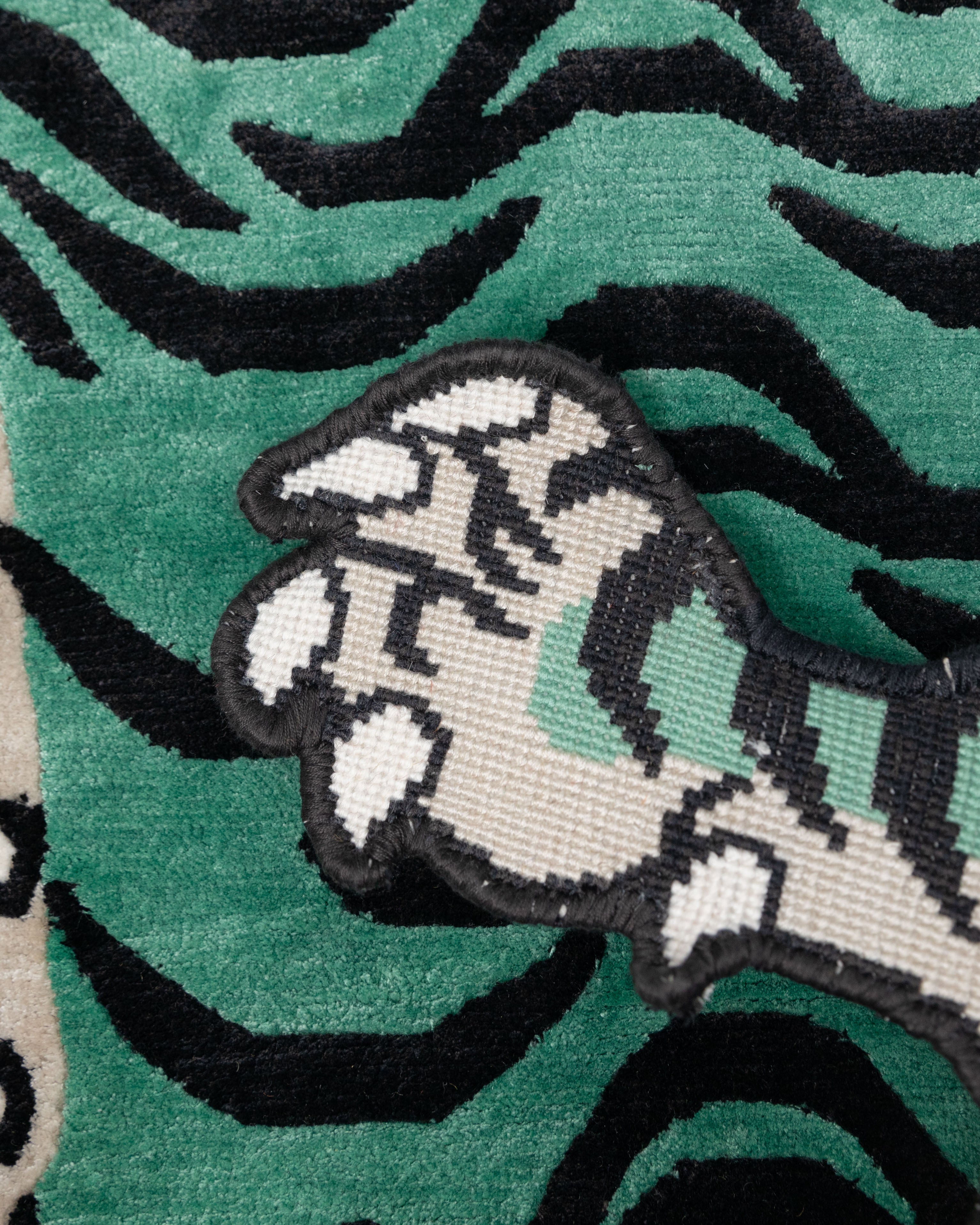 Handmade Tiger Rug | Buddhist Altar Decor