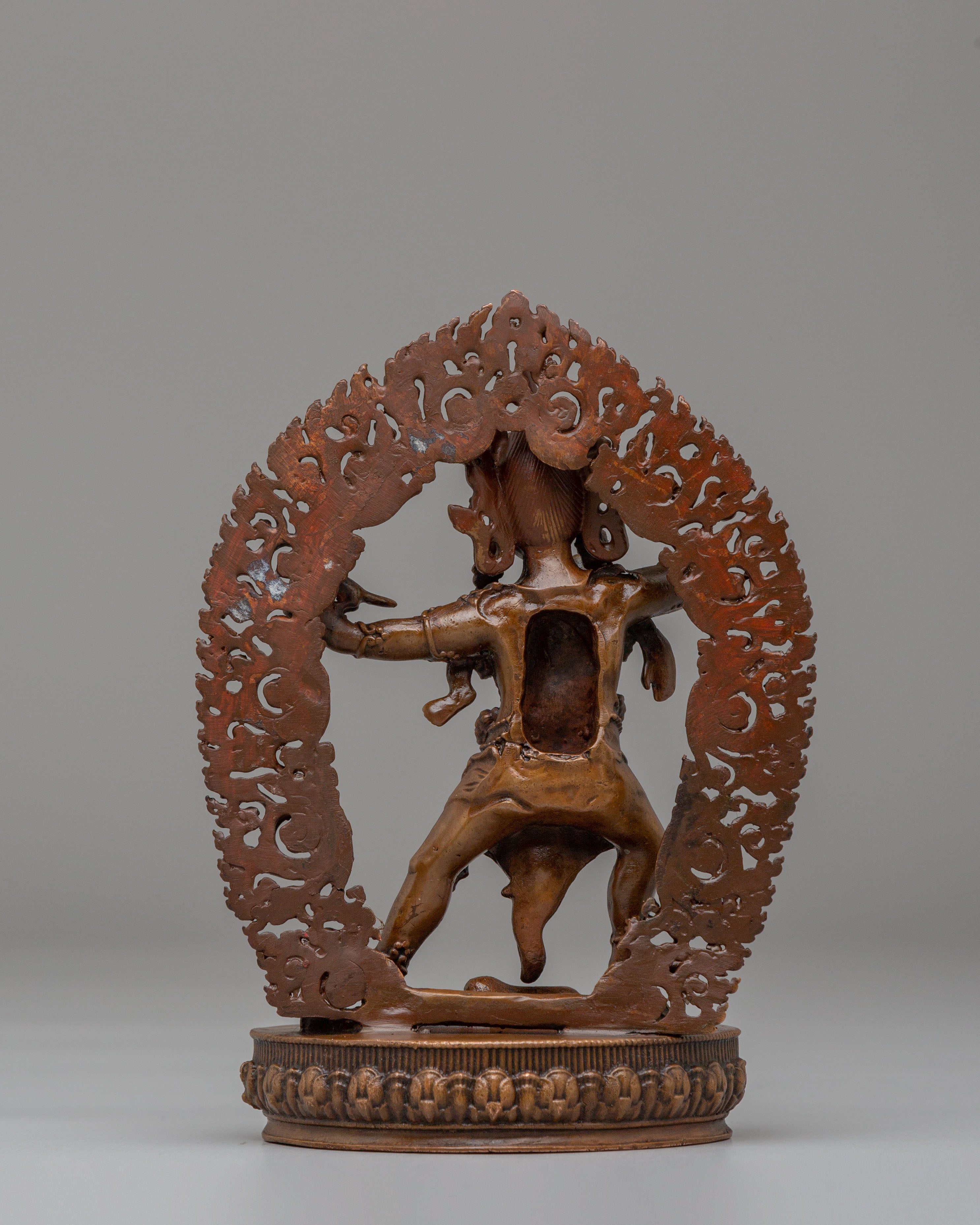 Handmade Three Nyingma Protectors | Rahula Dorje Legpa Ekajati Statue
