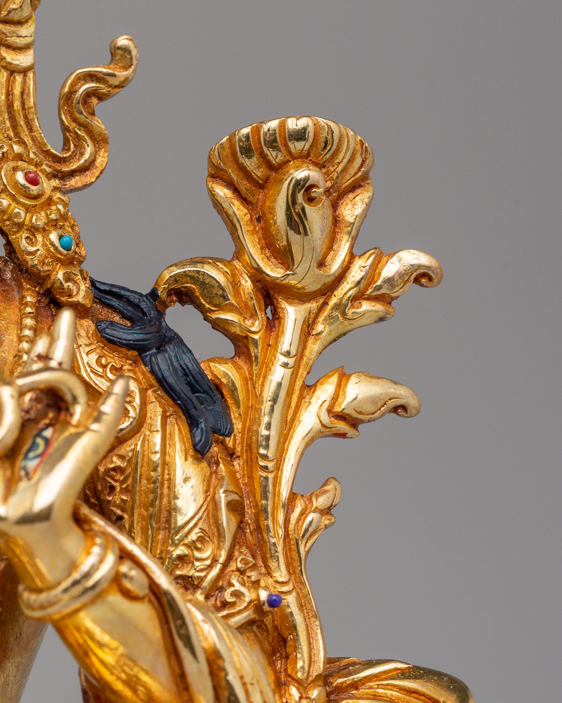 Traditional White Tara Statue | Handmade Tibetan Artwork