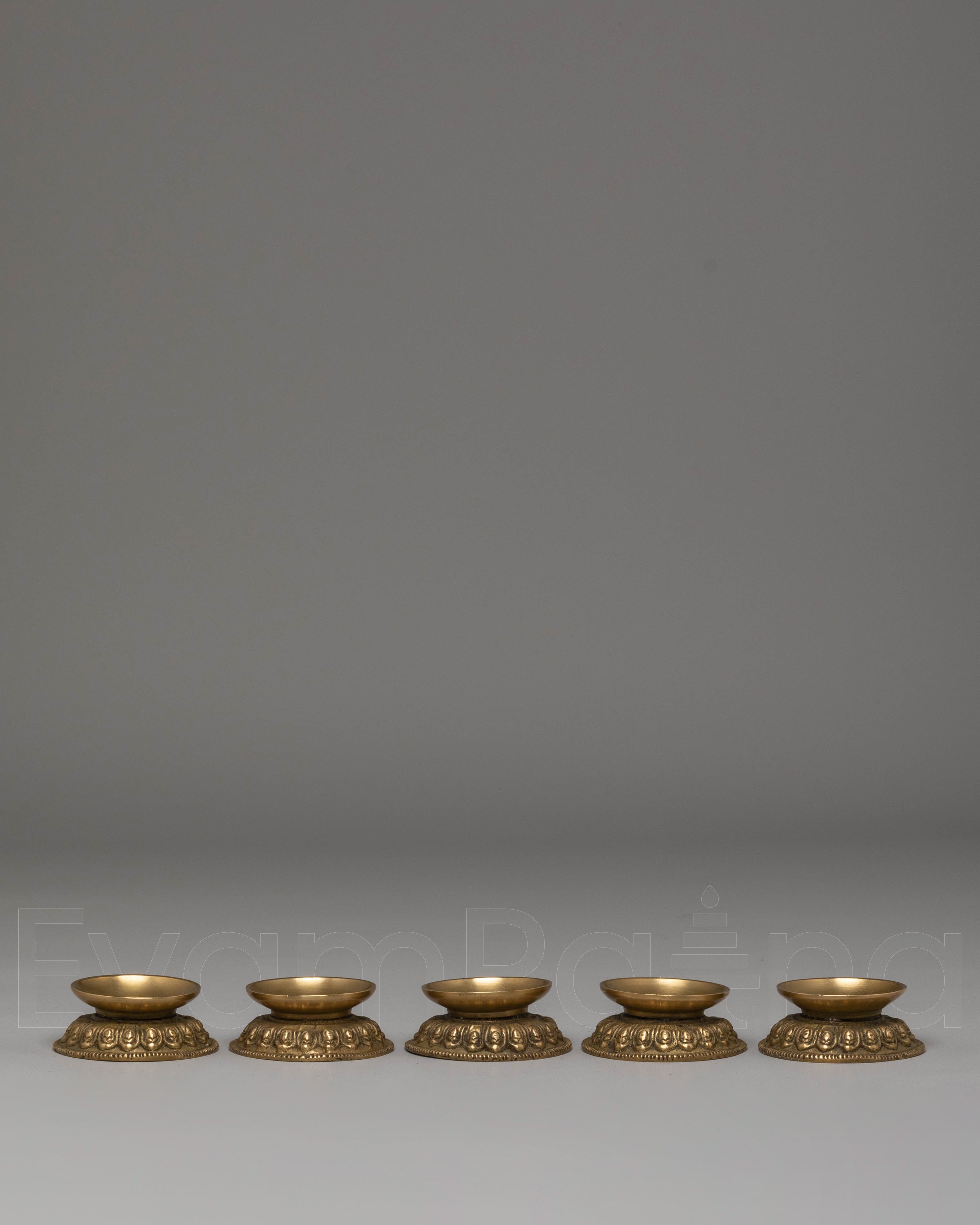 Oil Lamp Set for Ritual Ceremonies | Handcrafted Brass Altar Lamps