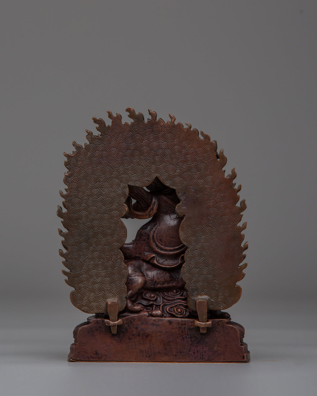 Sacred Dorje Drollo Statue | Oxidized Copper Tibetan Protector Deity Sculpture