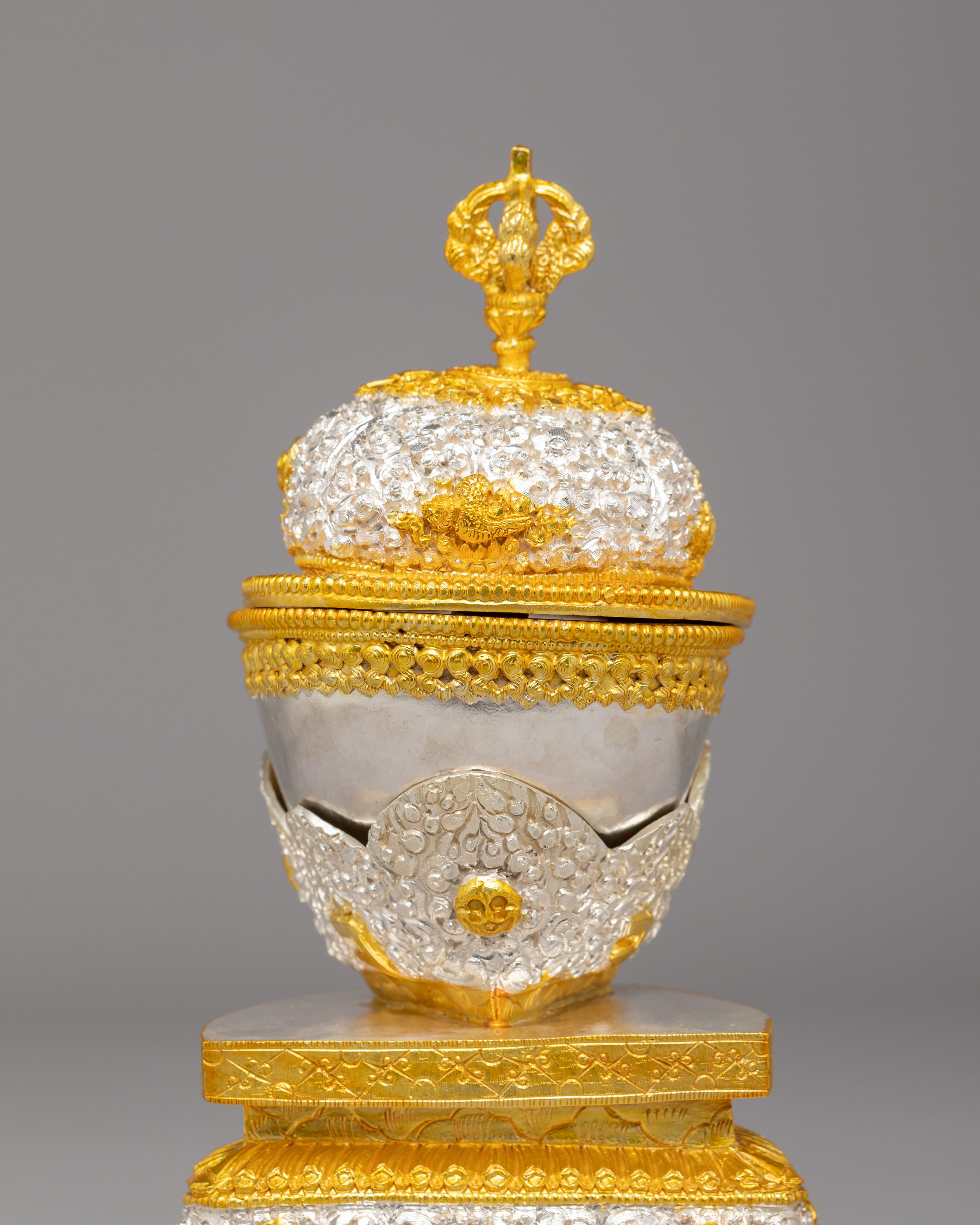 Buddhist Kapala Offering Bowl | Sacred Tibetan Ritual Vessel