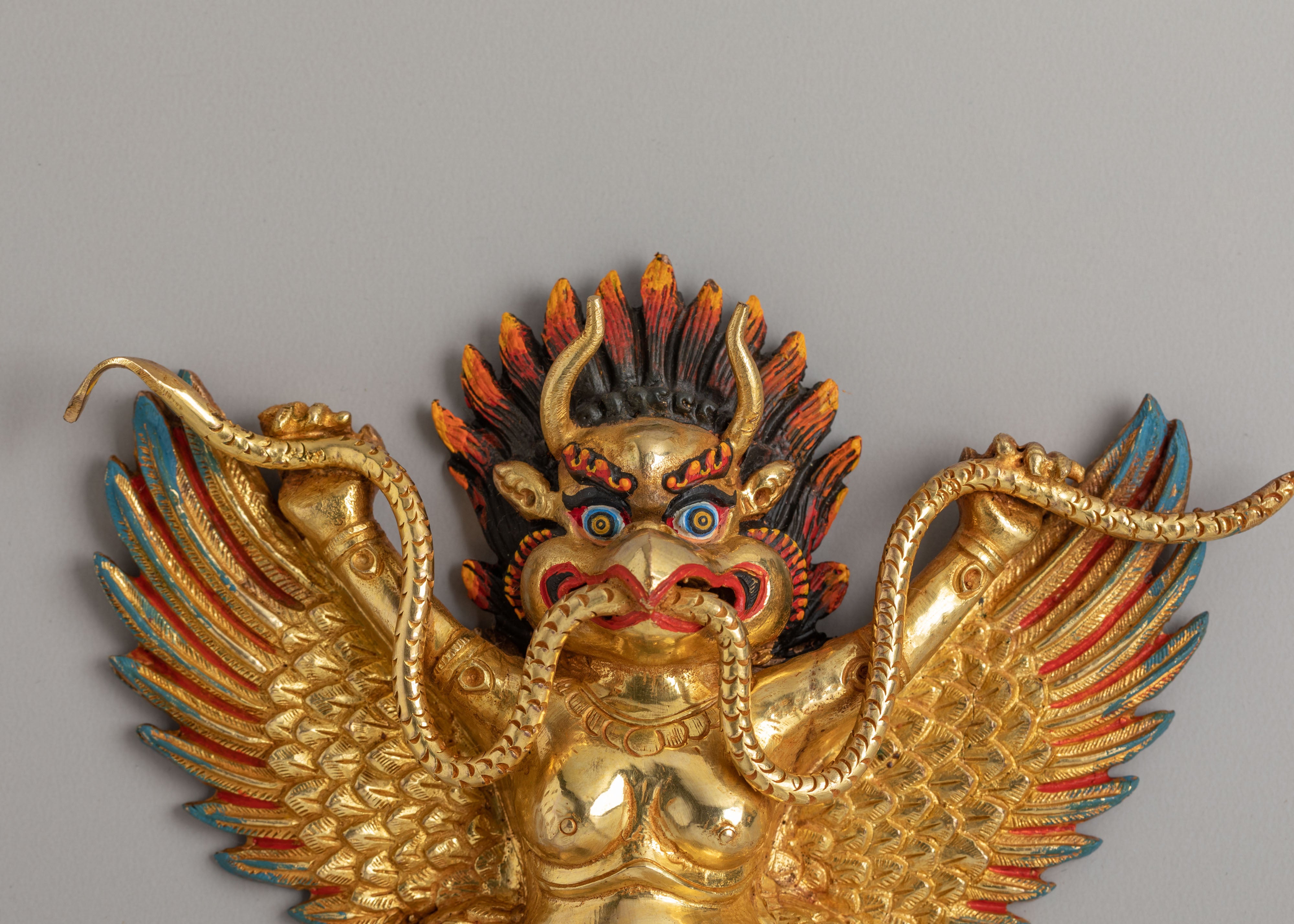 Traditional Garuda Protector Wall Hanging | Spiritual Home Decor