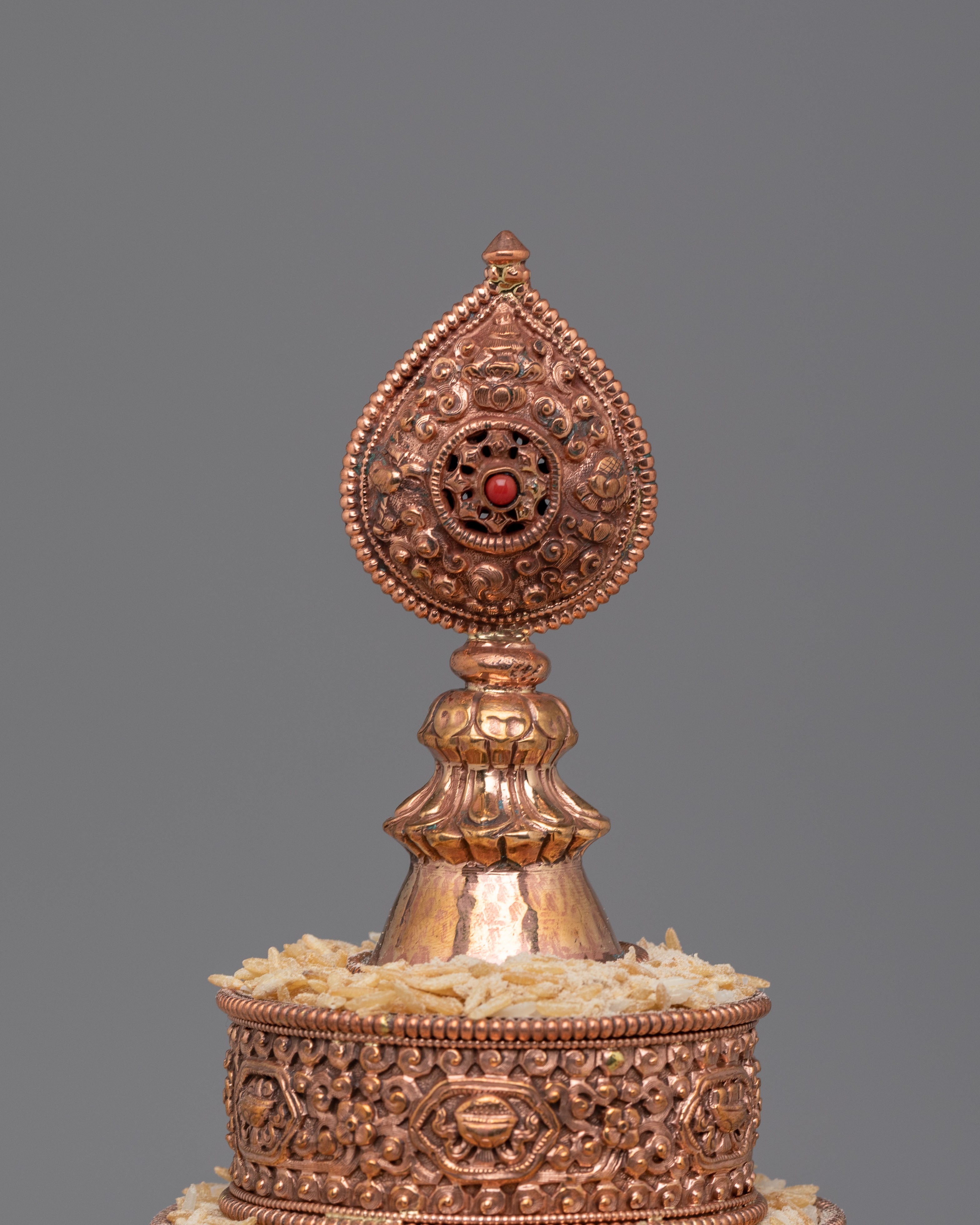 Sacred Altar Ritual Mandala Offering | Handcrafted Copper Meditation Offering
