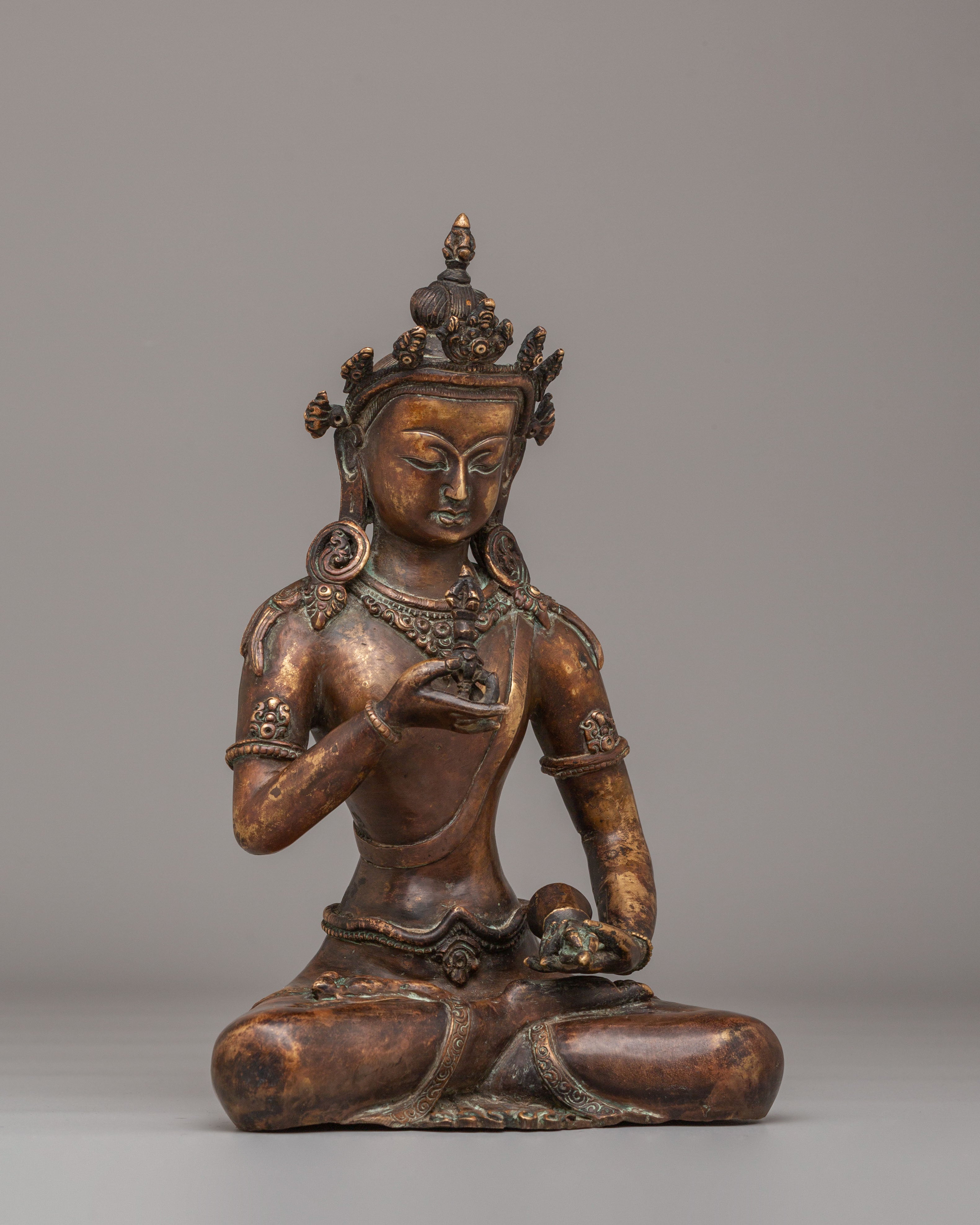 Vajrasattva Spiritual Deity Statue | Buddhist Figurine for Meditation and Healing