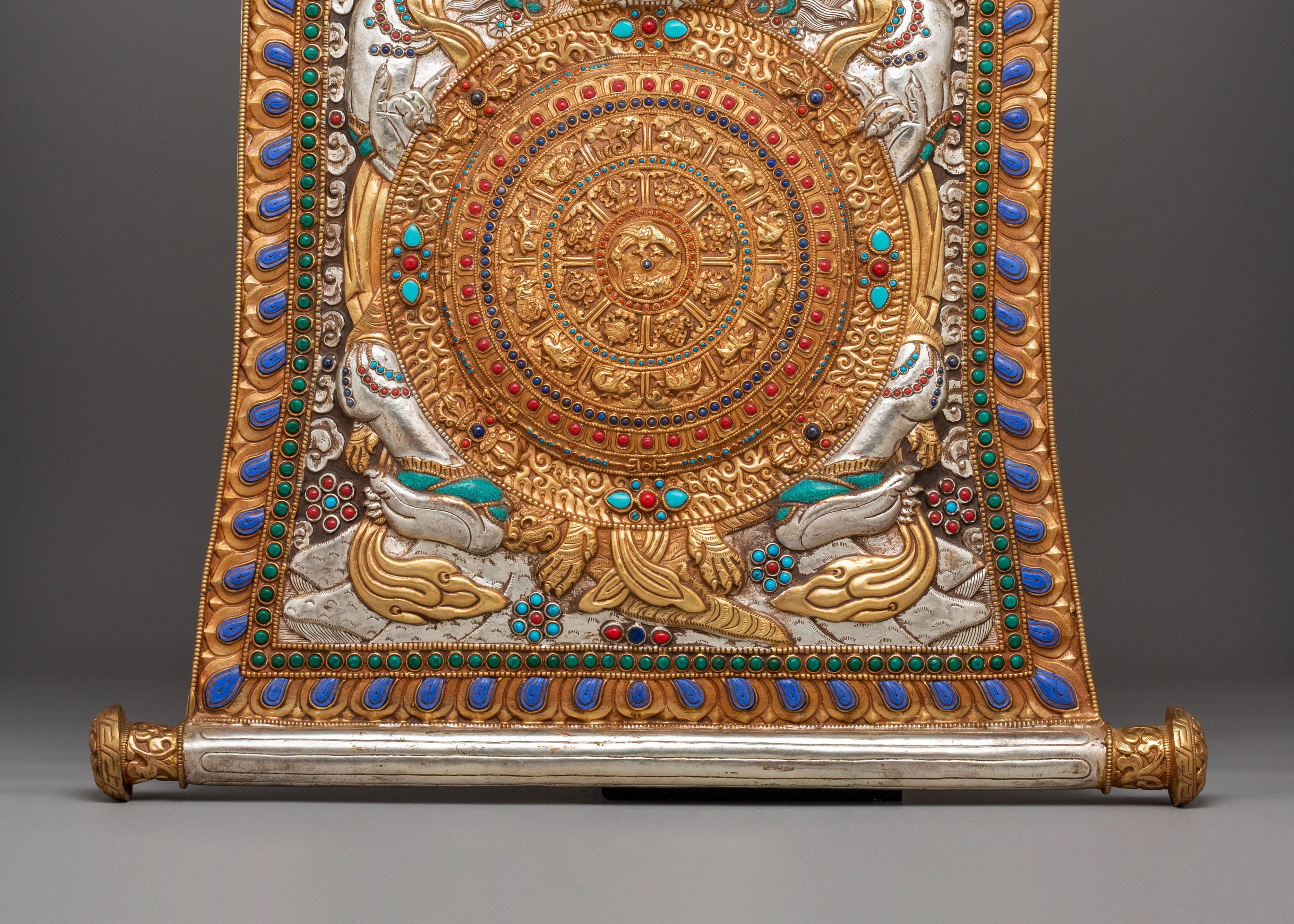 Wheel Of Life Metal Thangka | A Symbol of Impermanence and Spiritual Awakening