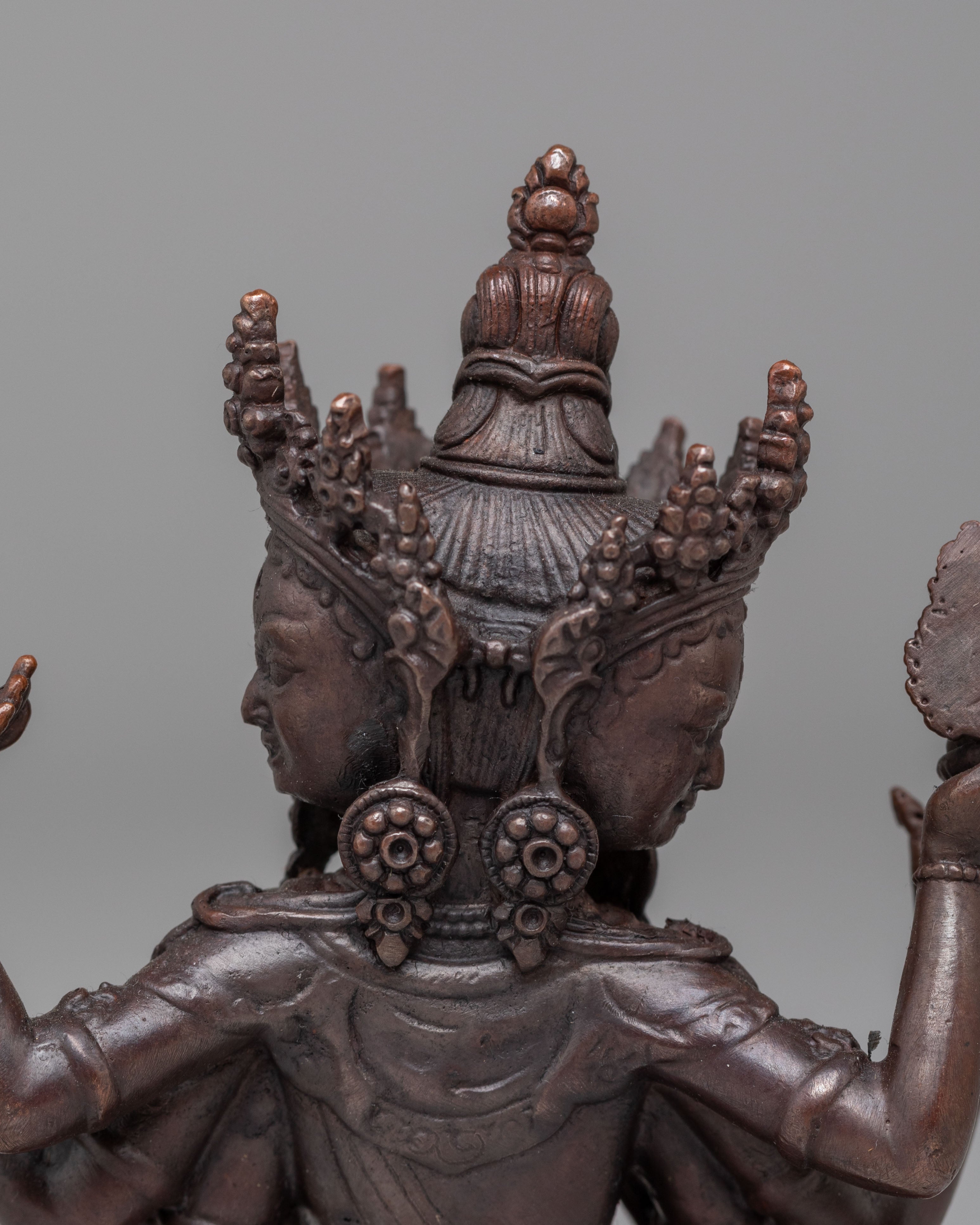 Traditional Namgyalma Deity Statue | Oxidized Copper Artwork