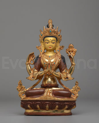 Handmade Chenrezig Deity Statue
