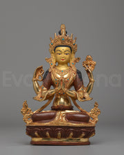 Handmade Chenrezig Deity Statue