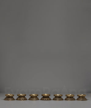 Traditional Handmade Oil Lamp | Brass Ritual Lamp for Puja