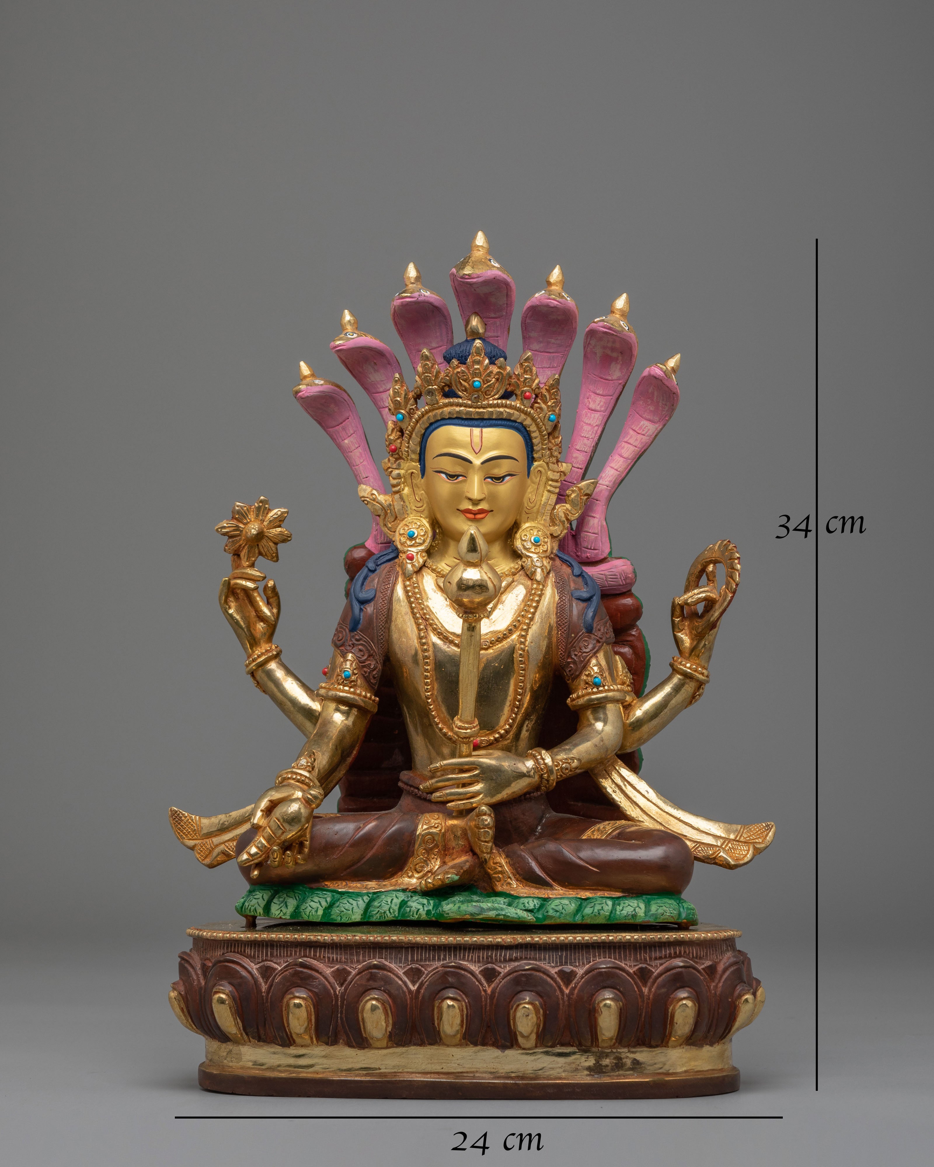Traditional Bishnu Altar Statue | Spiritual Home Decor