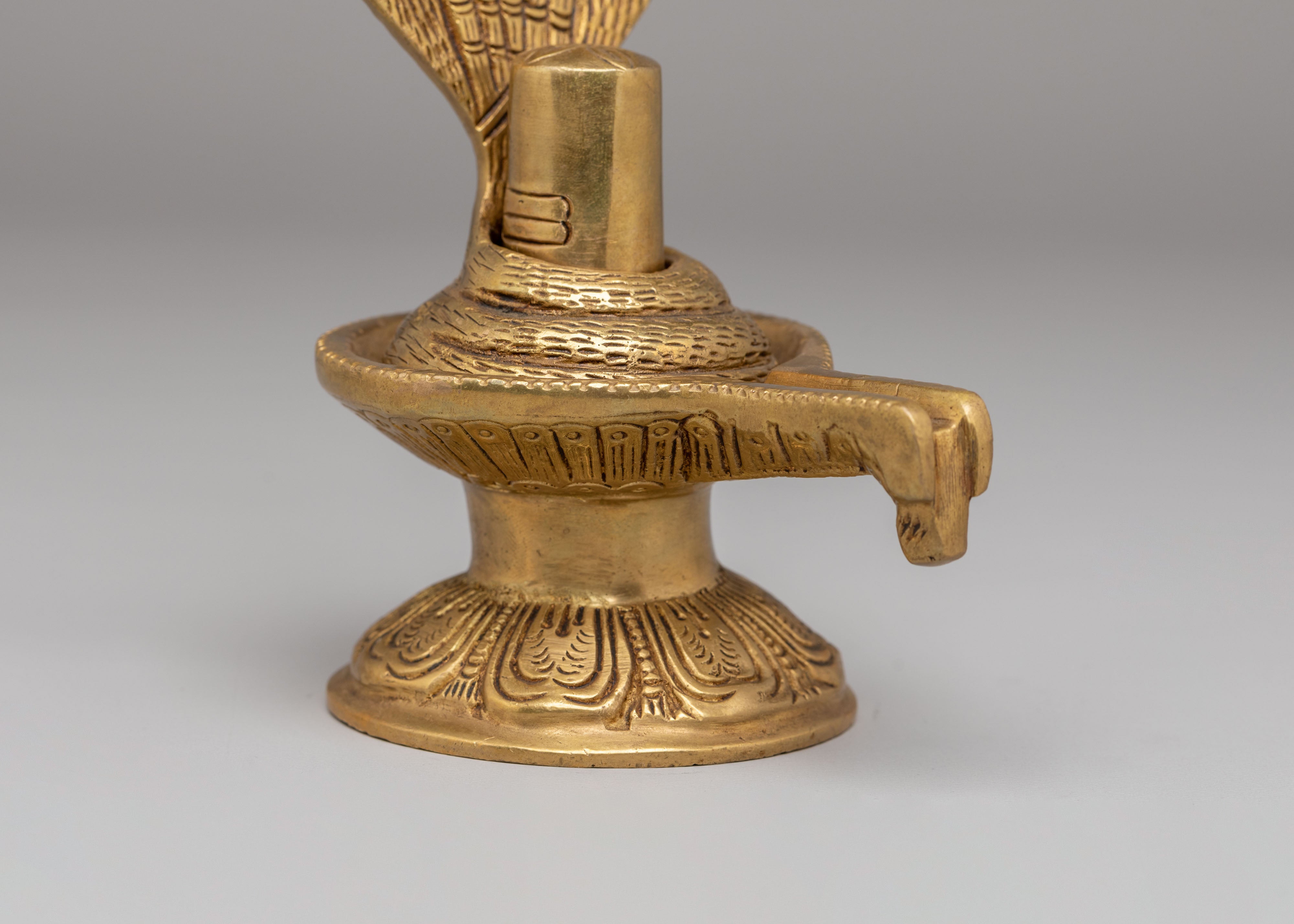 Shiva Linga Spiritual Decor | Handcrafted Hindu Deity Statue