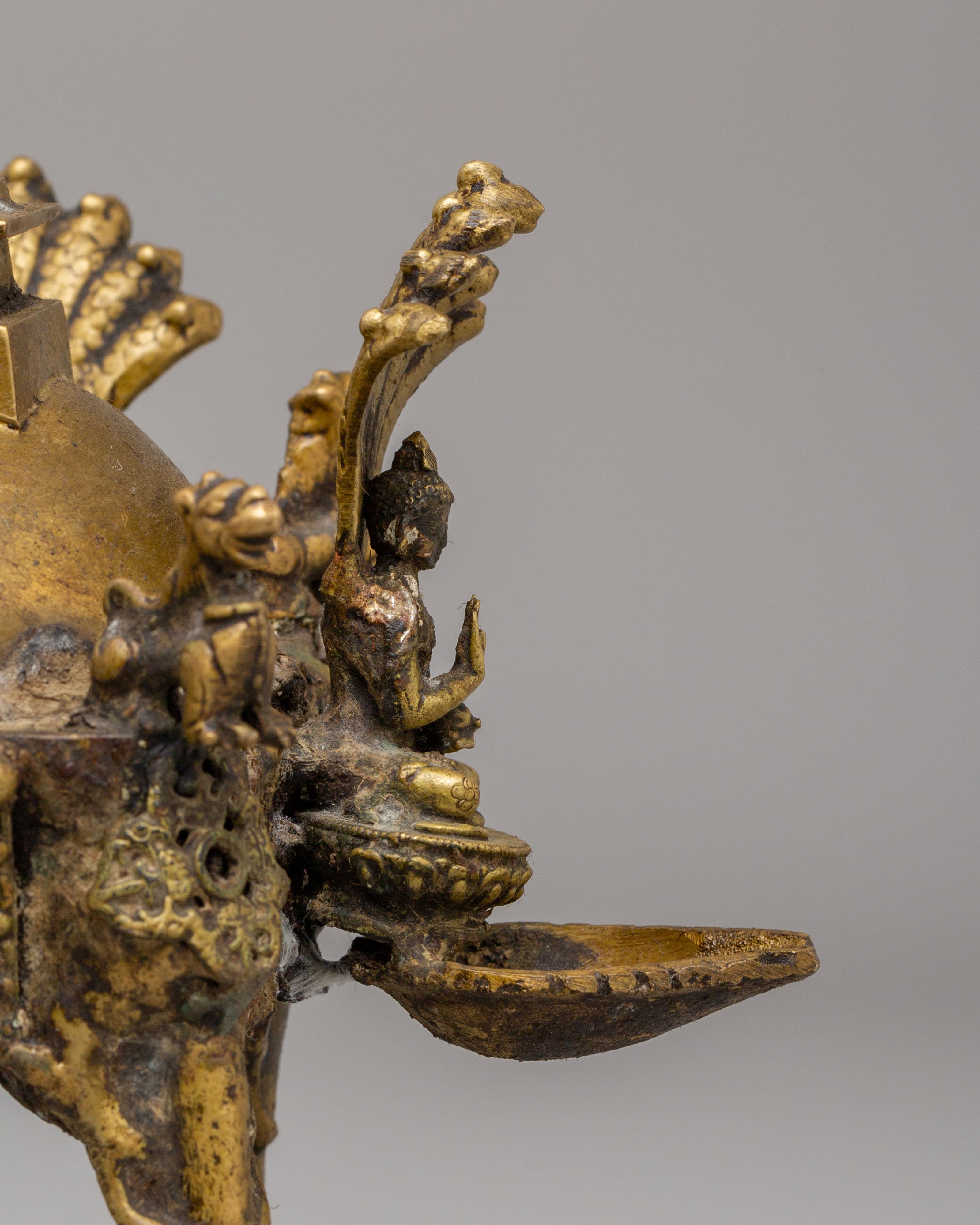 Five Dhyani Buddha Hanging Stupa Dalucha | Symbol of Spiritual Awakening