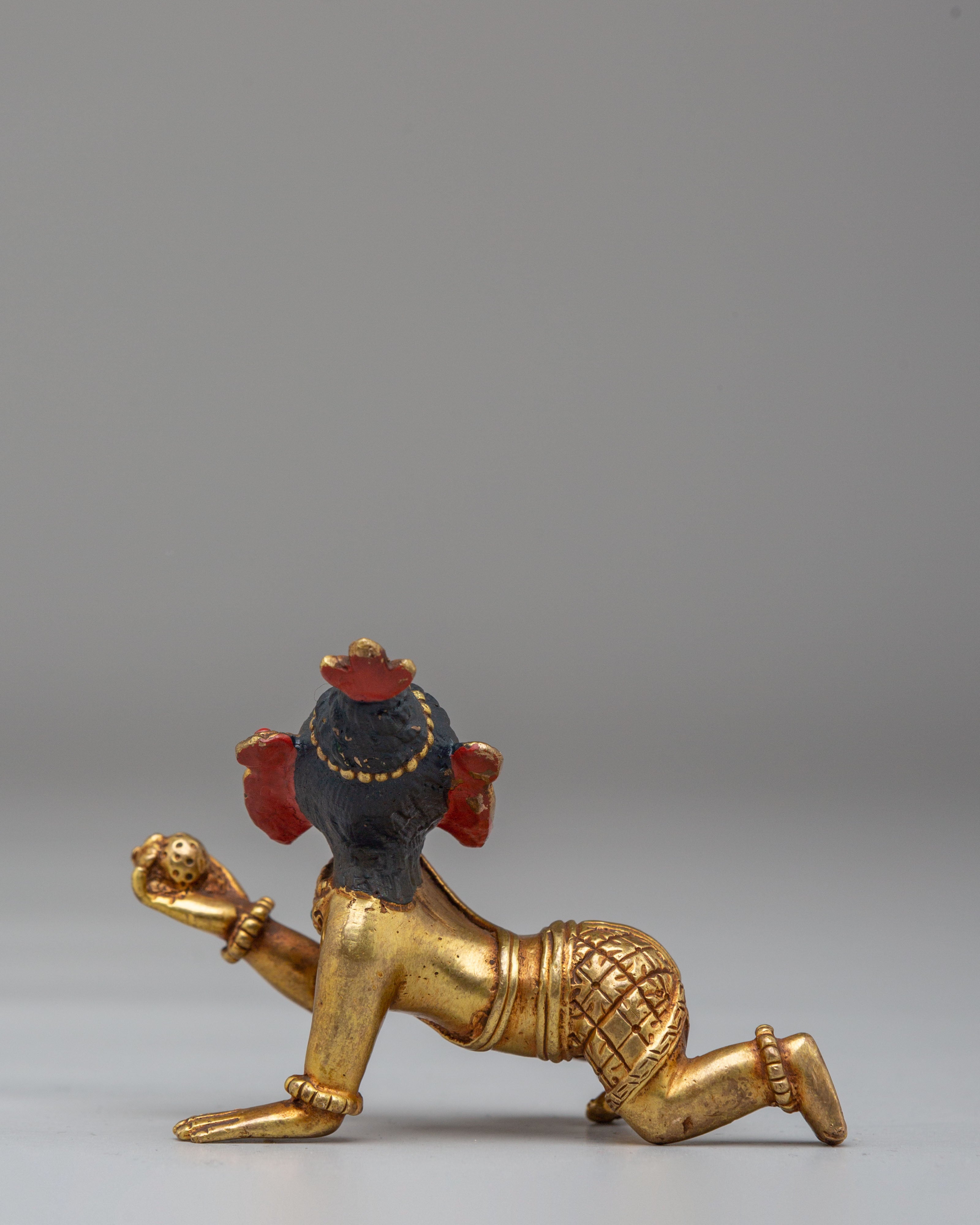 Divine Ganesh God Statue | Gold Plated Copper Sculpture