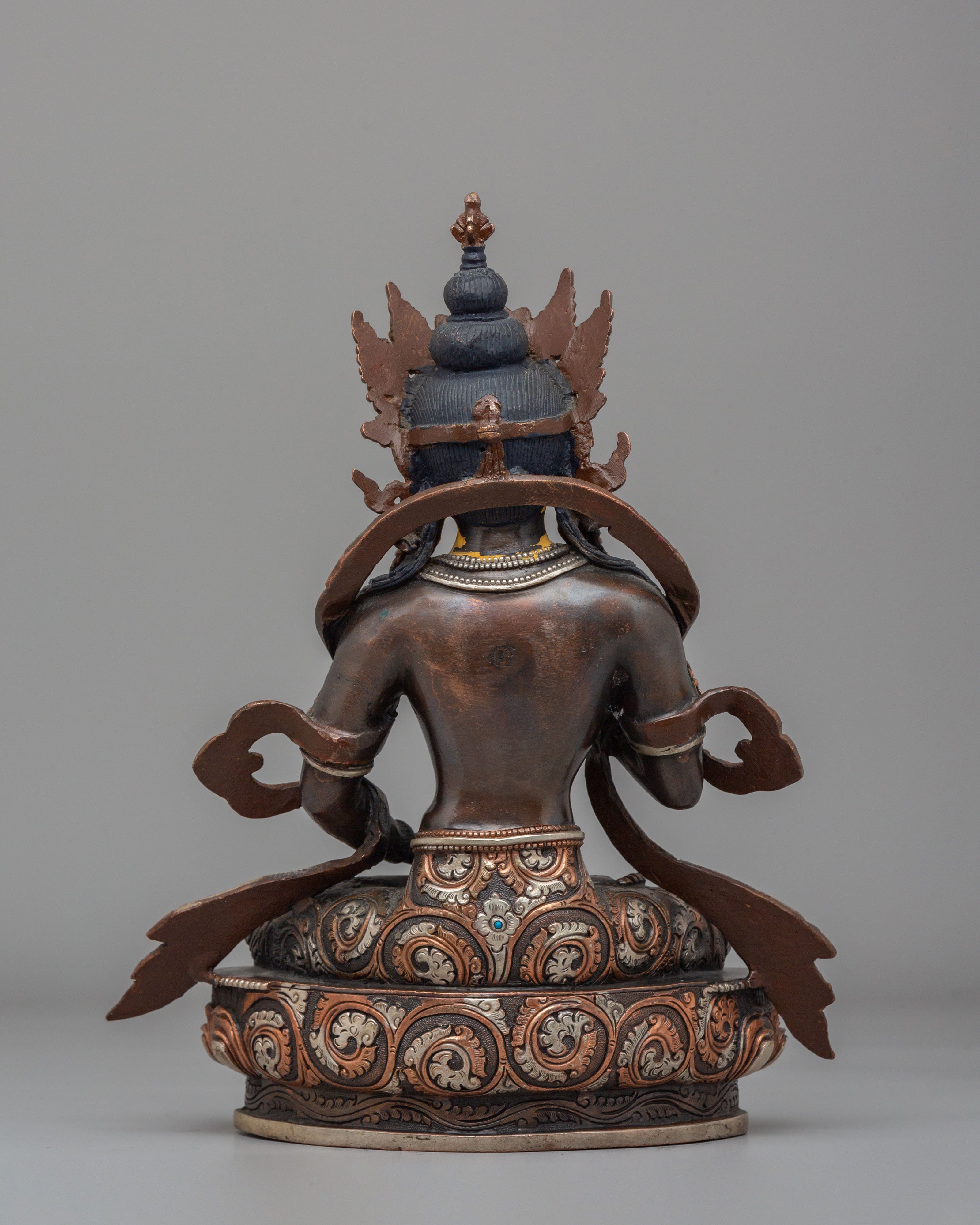 Vajrasatva Meditation & Purification Statue | Gold Gilded Artwork