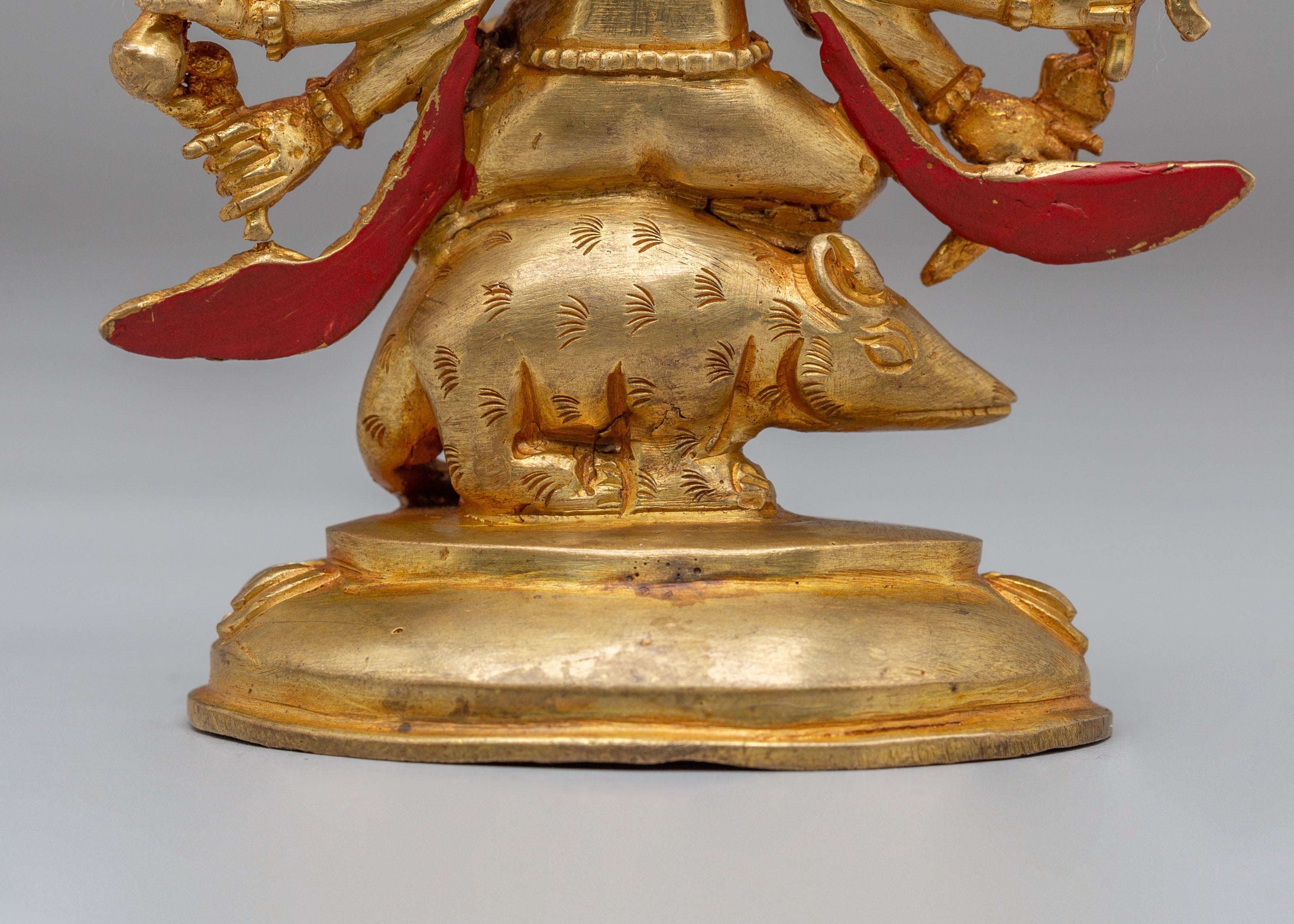 Maha Rakta Ganesha God Statue | Traditional Ganesh Statue