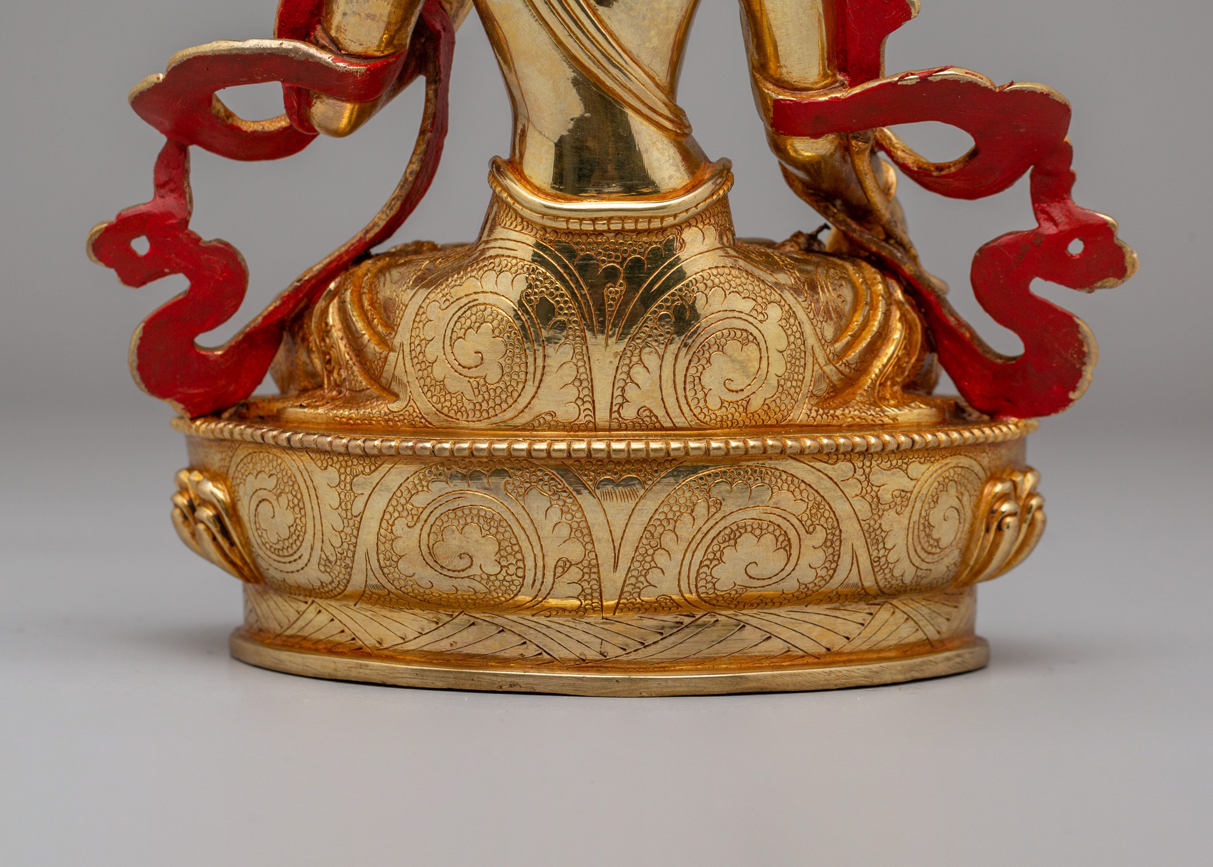Traditional White Tara Statue | Handmade Tibetan Artwork