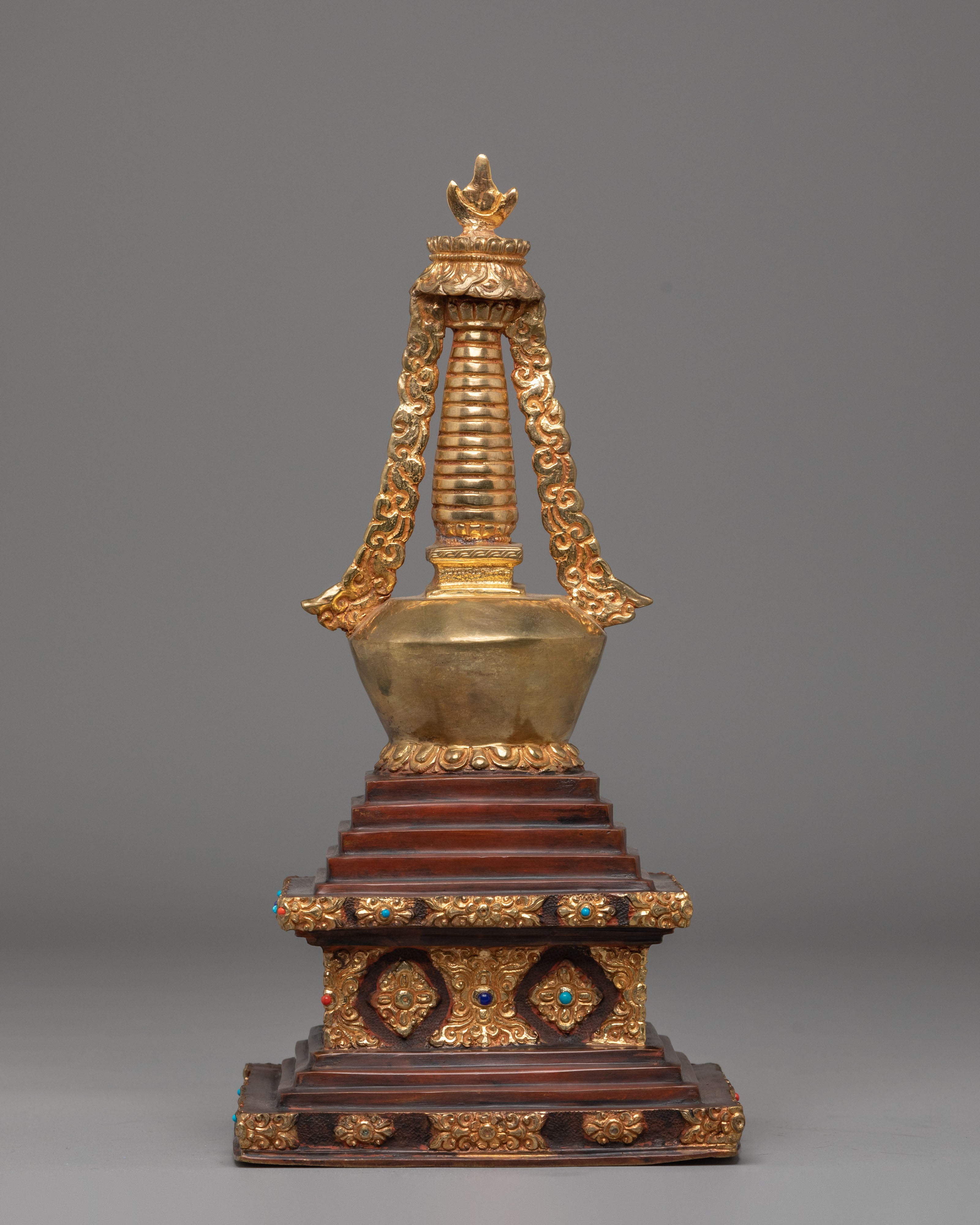 Shakyamuni Buddha Stupa for Altar | Sacred Tibetan Stupa for Meditation