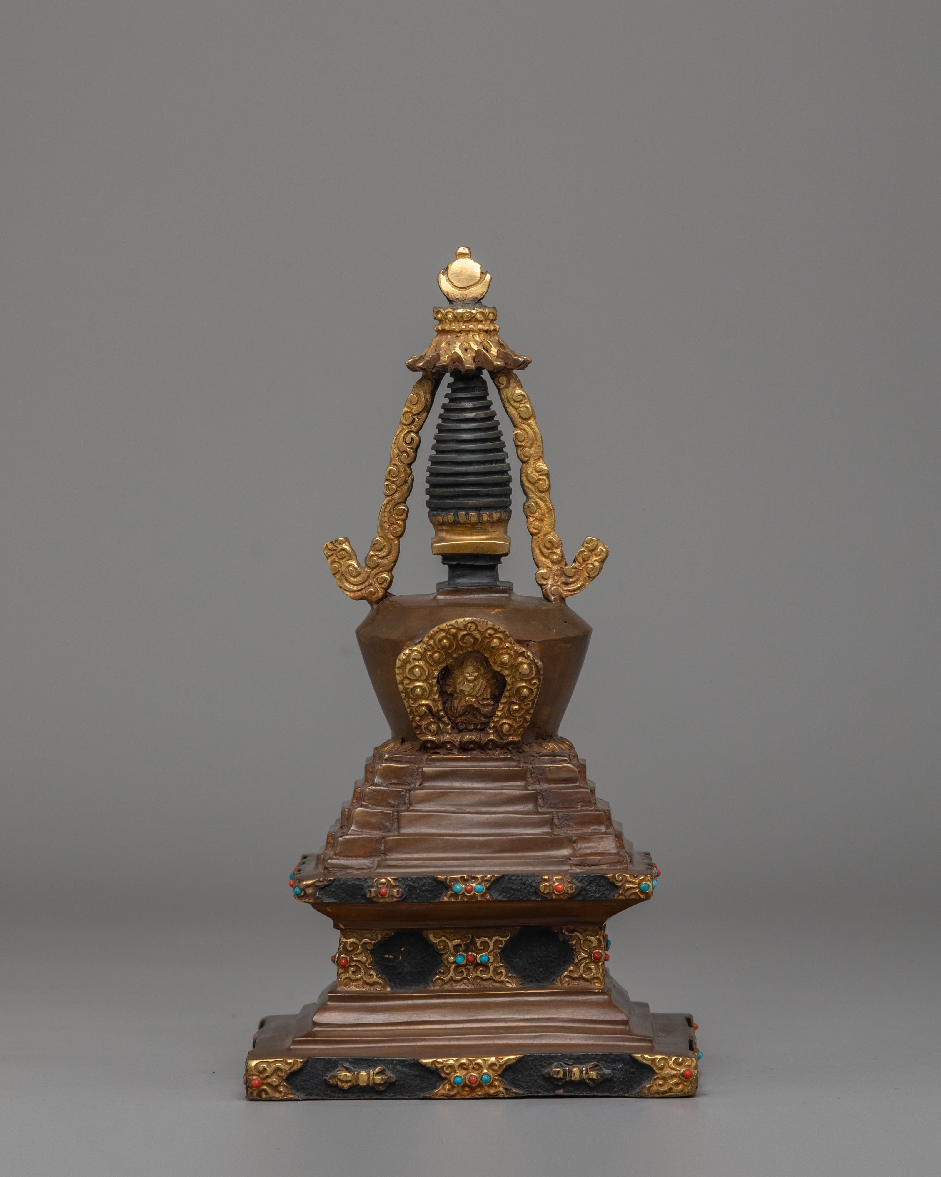 Eight Great Tibetan Stupa Set | Sacred Buddhist Shrine Decor