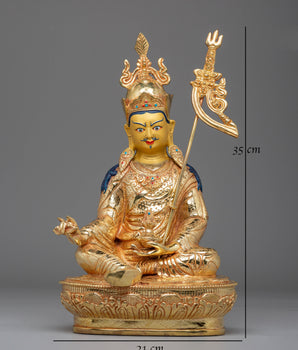Sacred Statue of Guru Rinpoche | Tibetan Masterpiece of Art