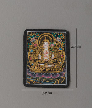 Jnanasattva Manjushri Thanka For Locket | Symbol of Wisdom