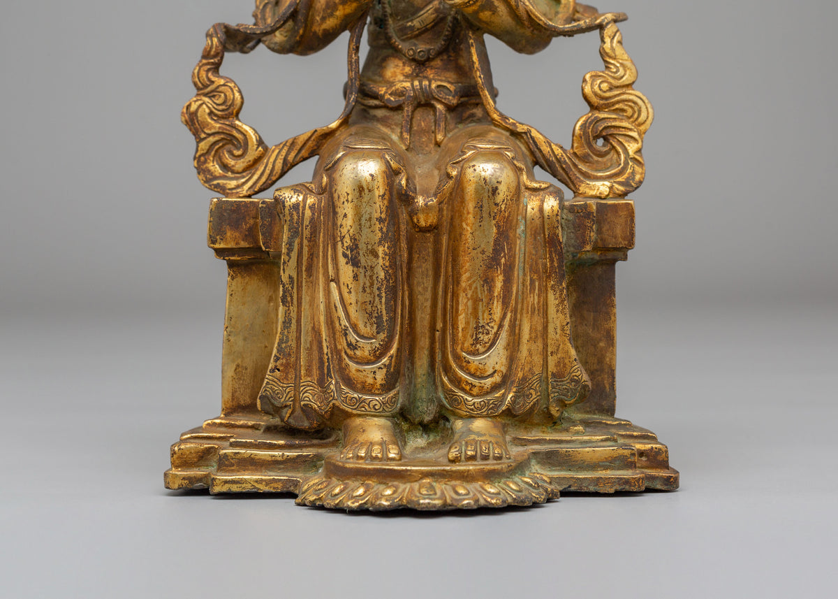 40 Years Old Maitreya Buddha Statue | Altar Meditation & Home Decor