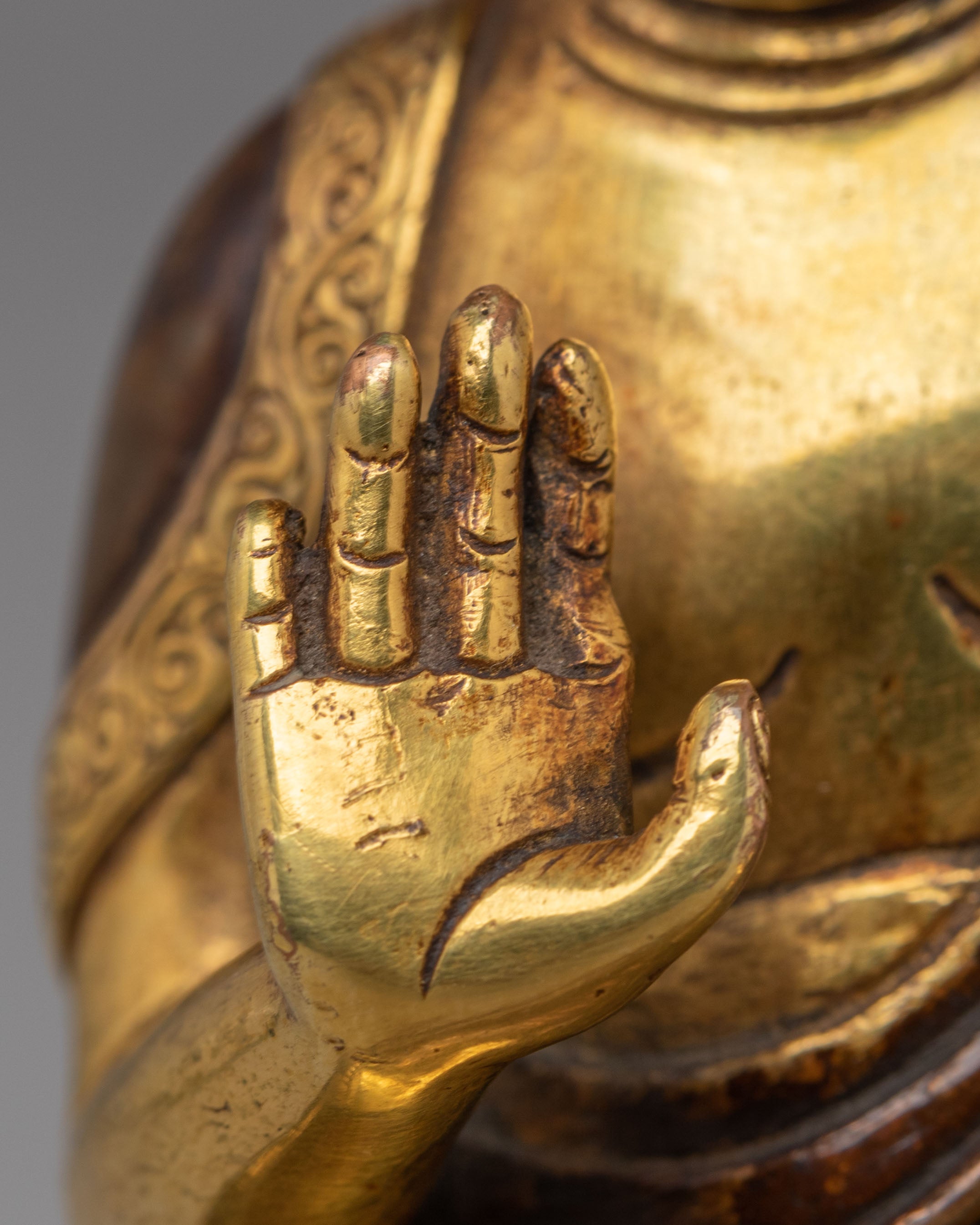Buddha on Throne Statue | Handmade Decorative Artwork