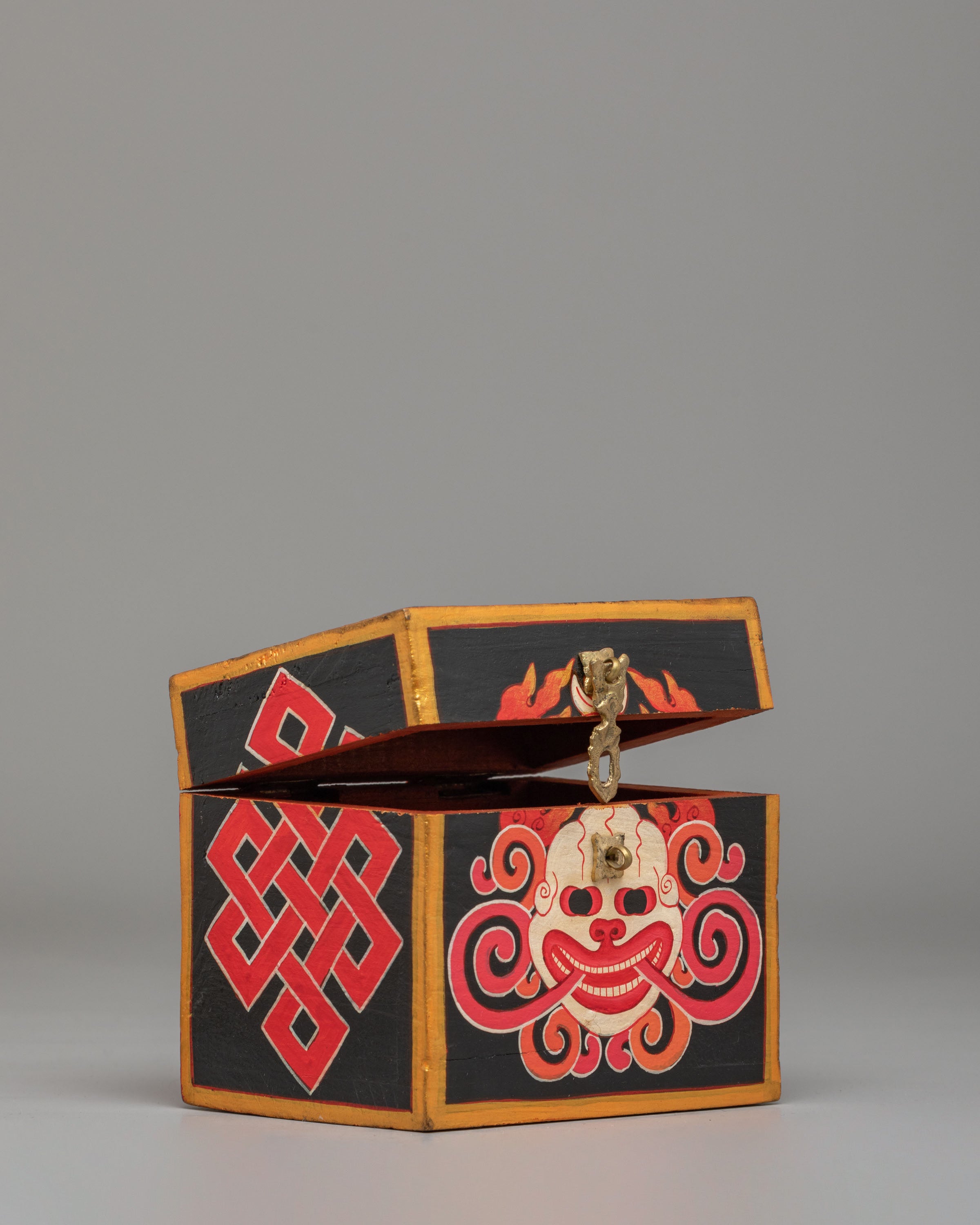 Handmade Altar Treasure Box | Decorative Wooden Treasure Chest