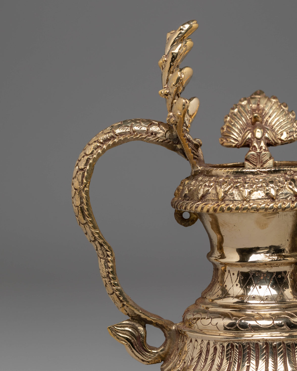 Handmade Ganesha Oil Lamp | Brass Spiritual Lamp with Intricate Design (REMAKE POSSIBLE )
