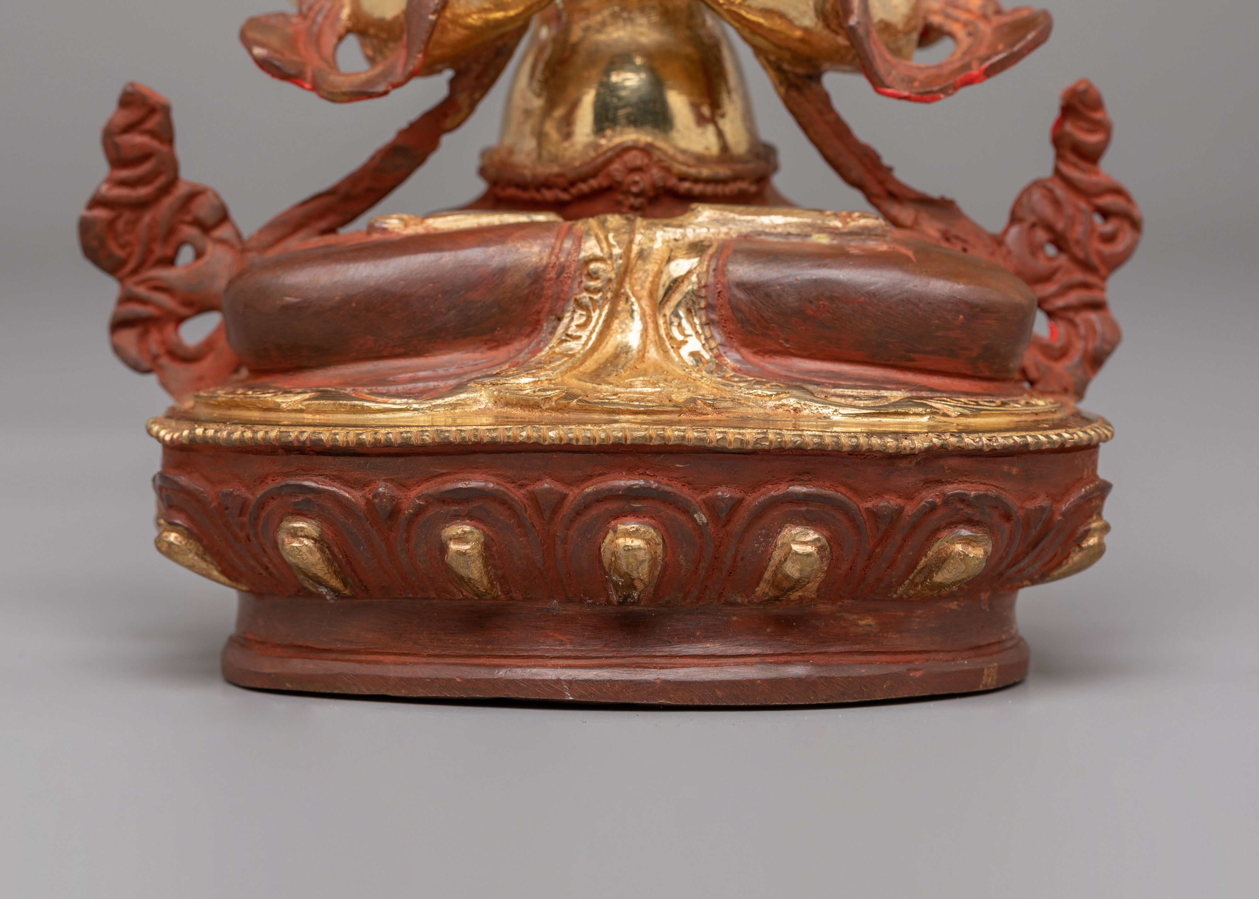 Spiritual Chenrezig Compassion Deity Statue | Tibetan Avalokiteshvara Statue