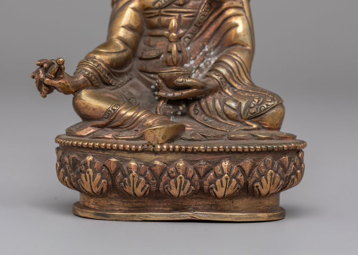 Padmasambhava Altar Statue | Handcrafted Tibetan Buddhist Artwork