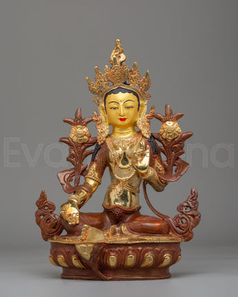 Traditional Green Tara figurine
