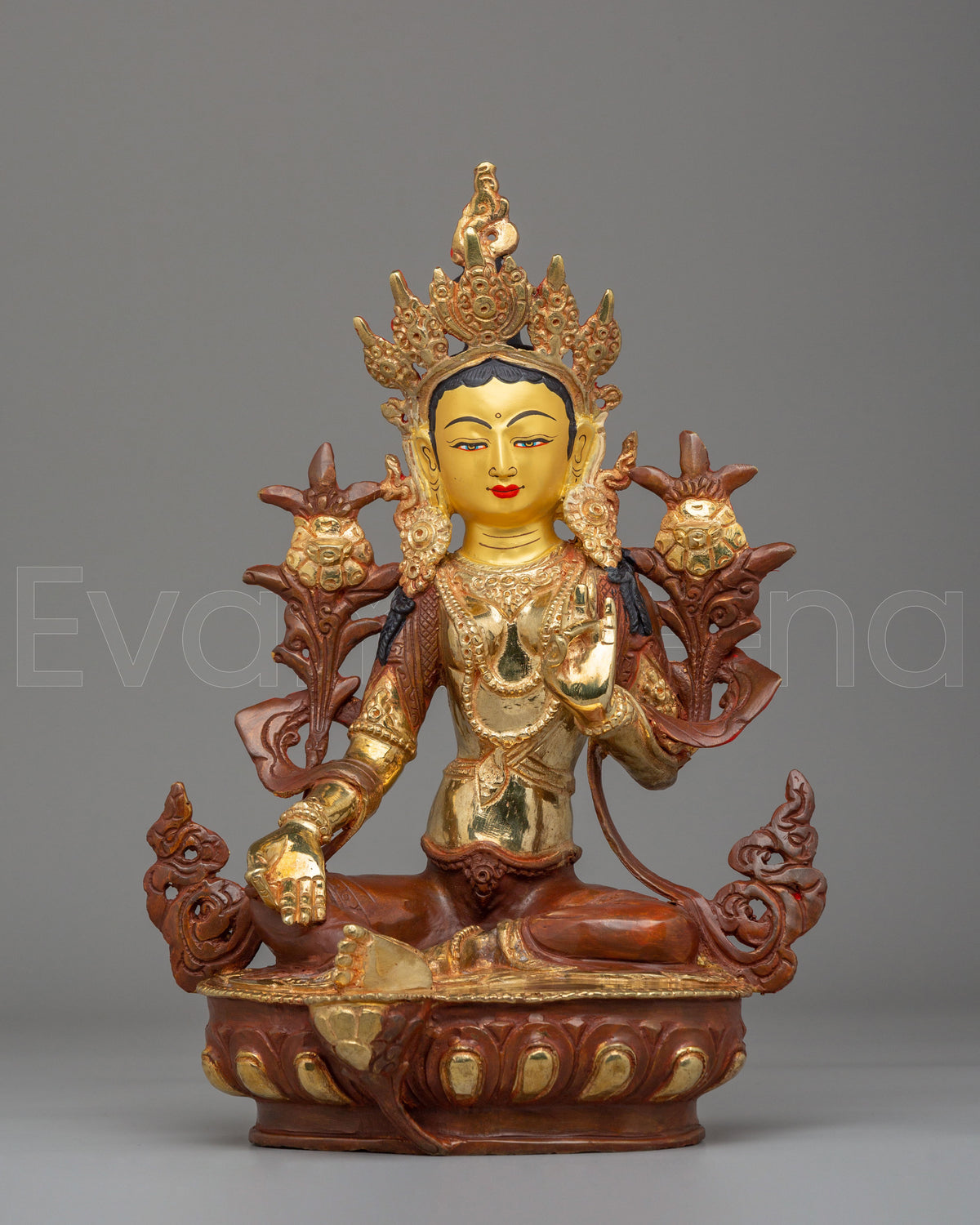 Traditional Green Tara figurine