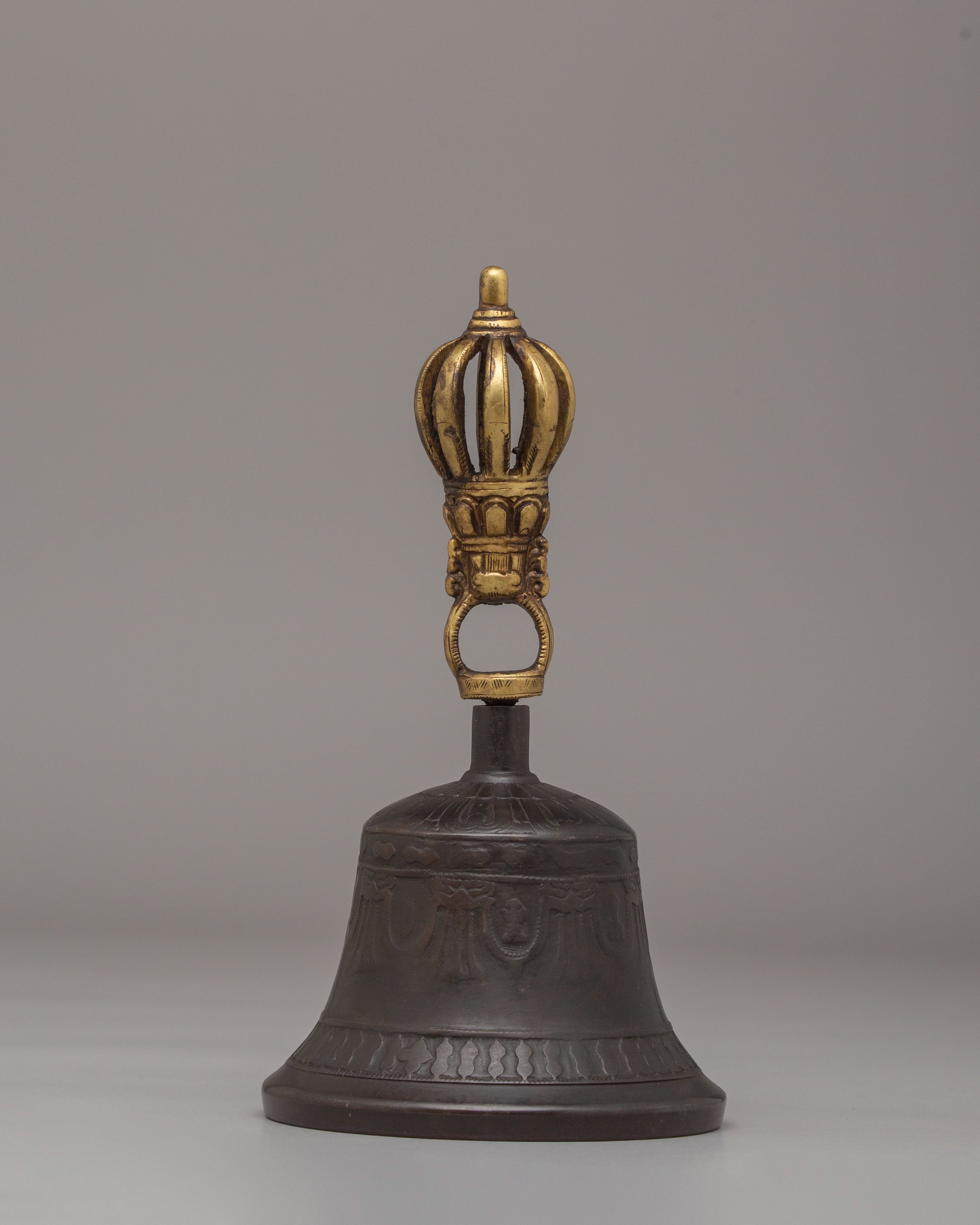 Himalayan Altar Vajra and Bell Set | Handcrafted Ritual Tools for Spiritual Practice