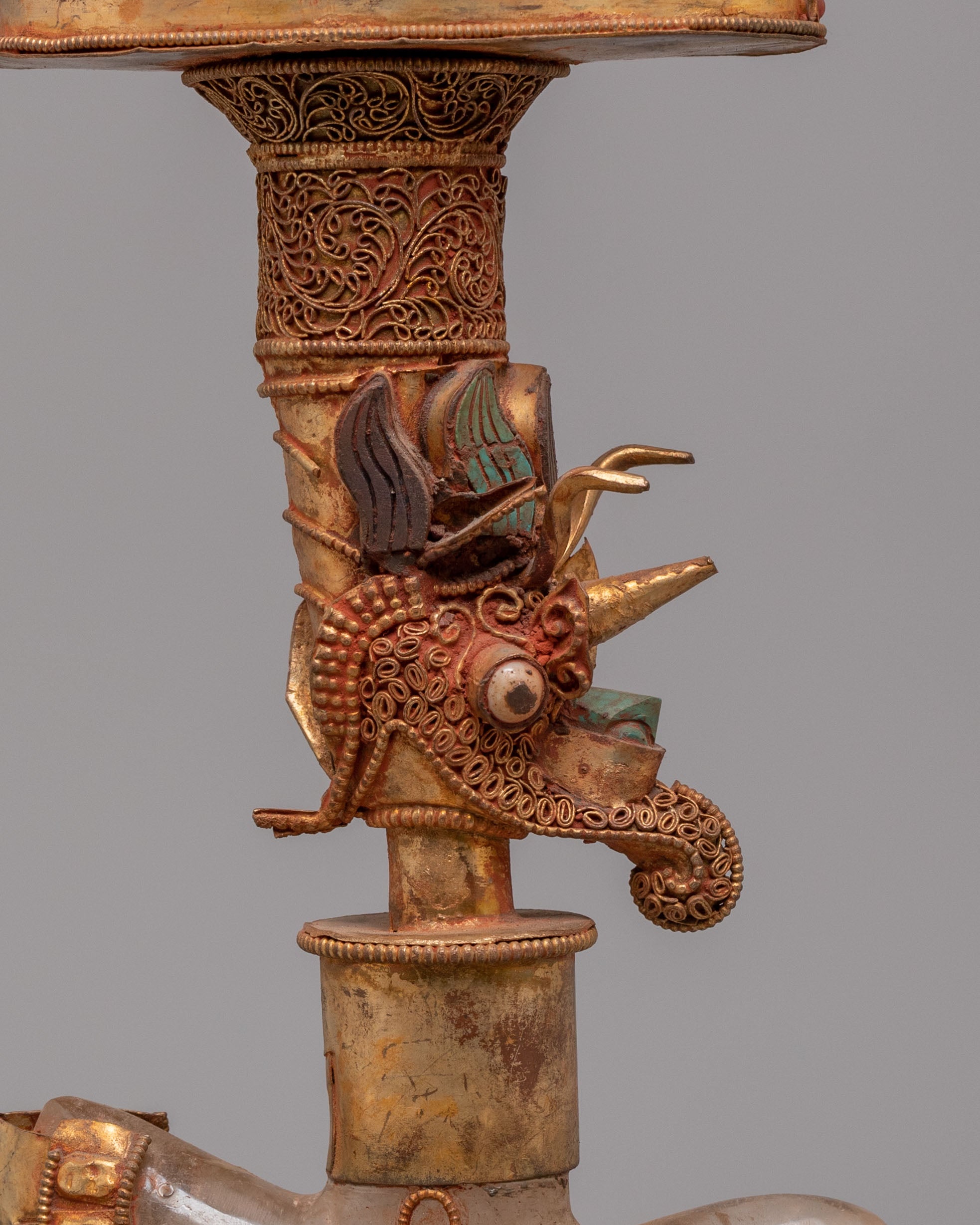 Sacred Buddhist Phurba for Ritual | Traditional Buddhist Ceremonial Dagger