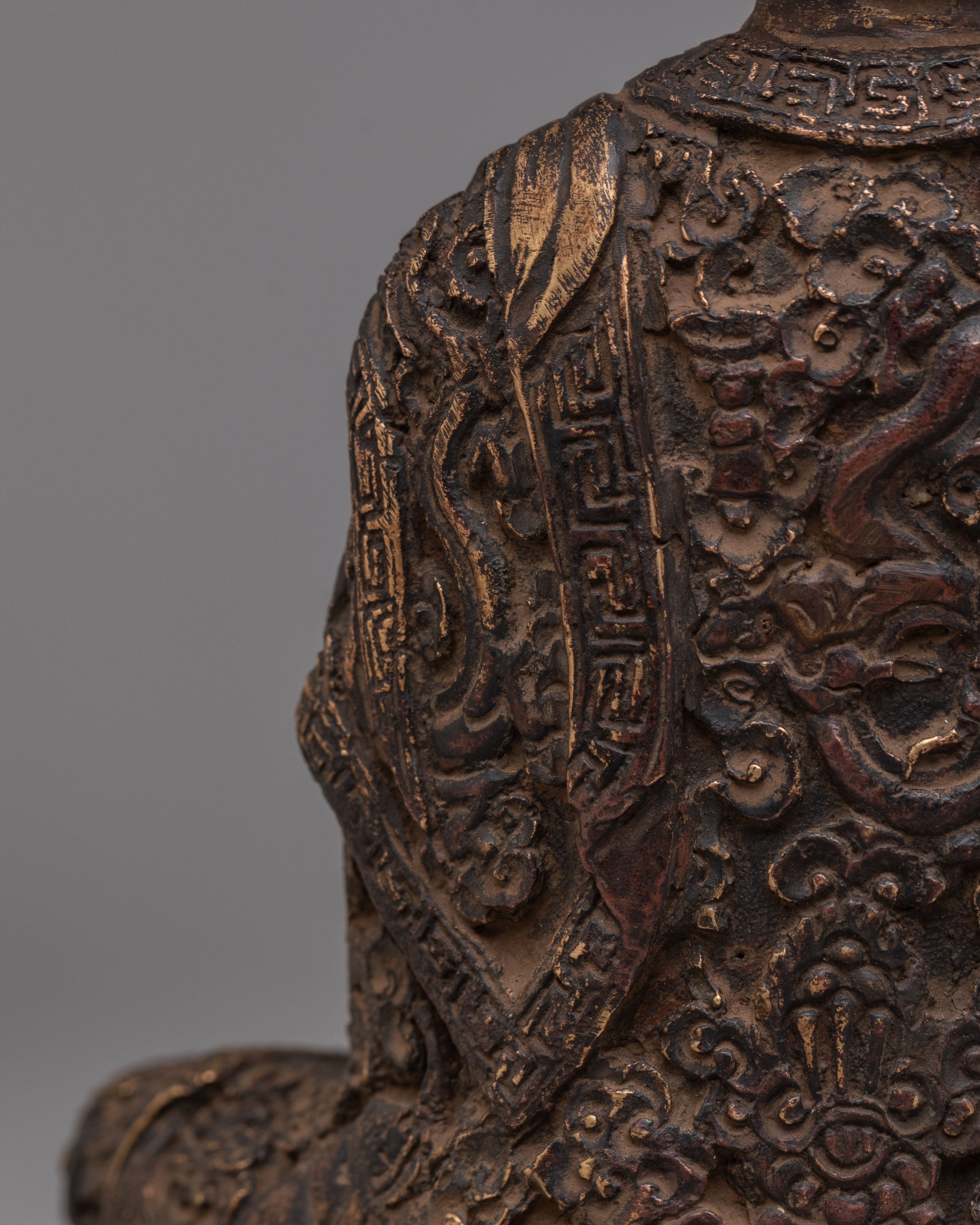 Sacred Tibetan Medicine Buddha Statue | Handcrafted Copper Statue