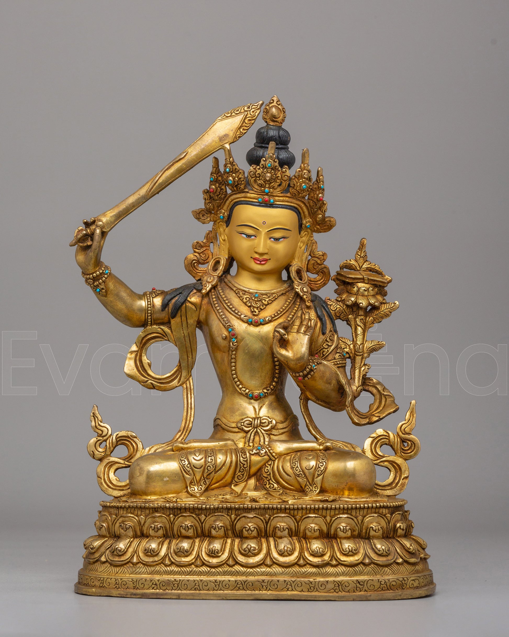Manjushri Wisdom Buddha Sculpture