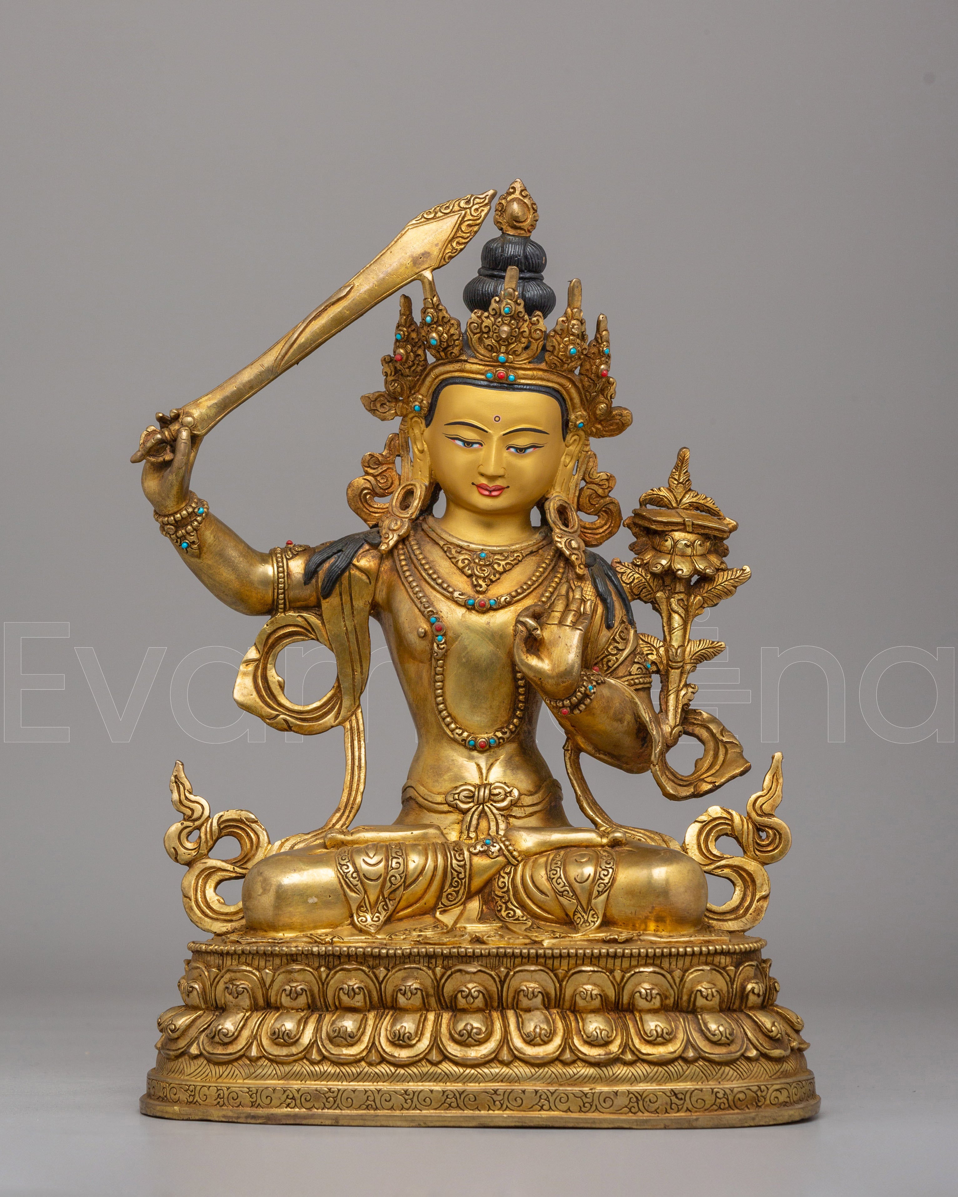 Manjushri Wisdom Buddha Sculpture