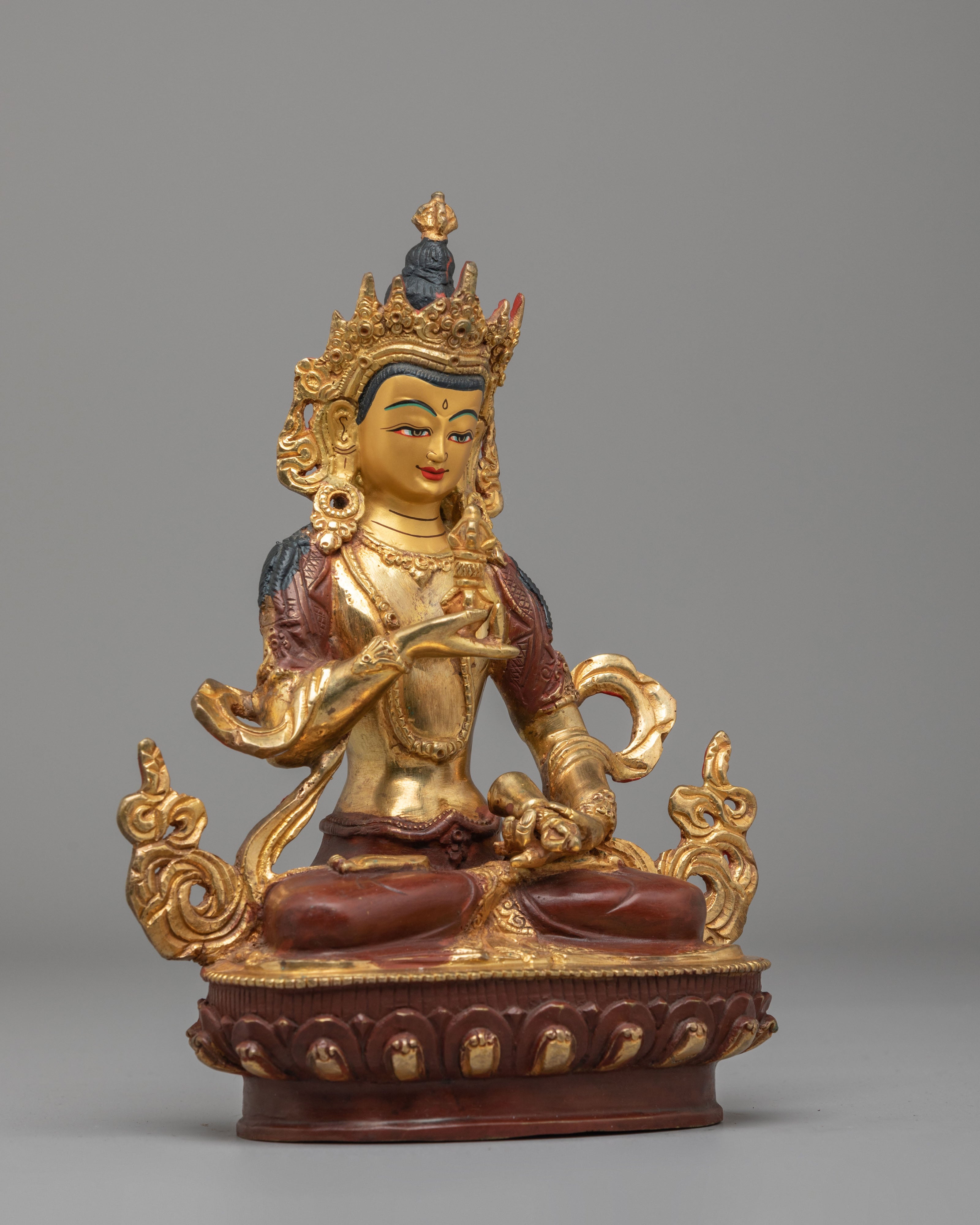 Buddhist Purification Vajrasattva Deity Statue | 24K Gold Plated Vajrasattva