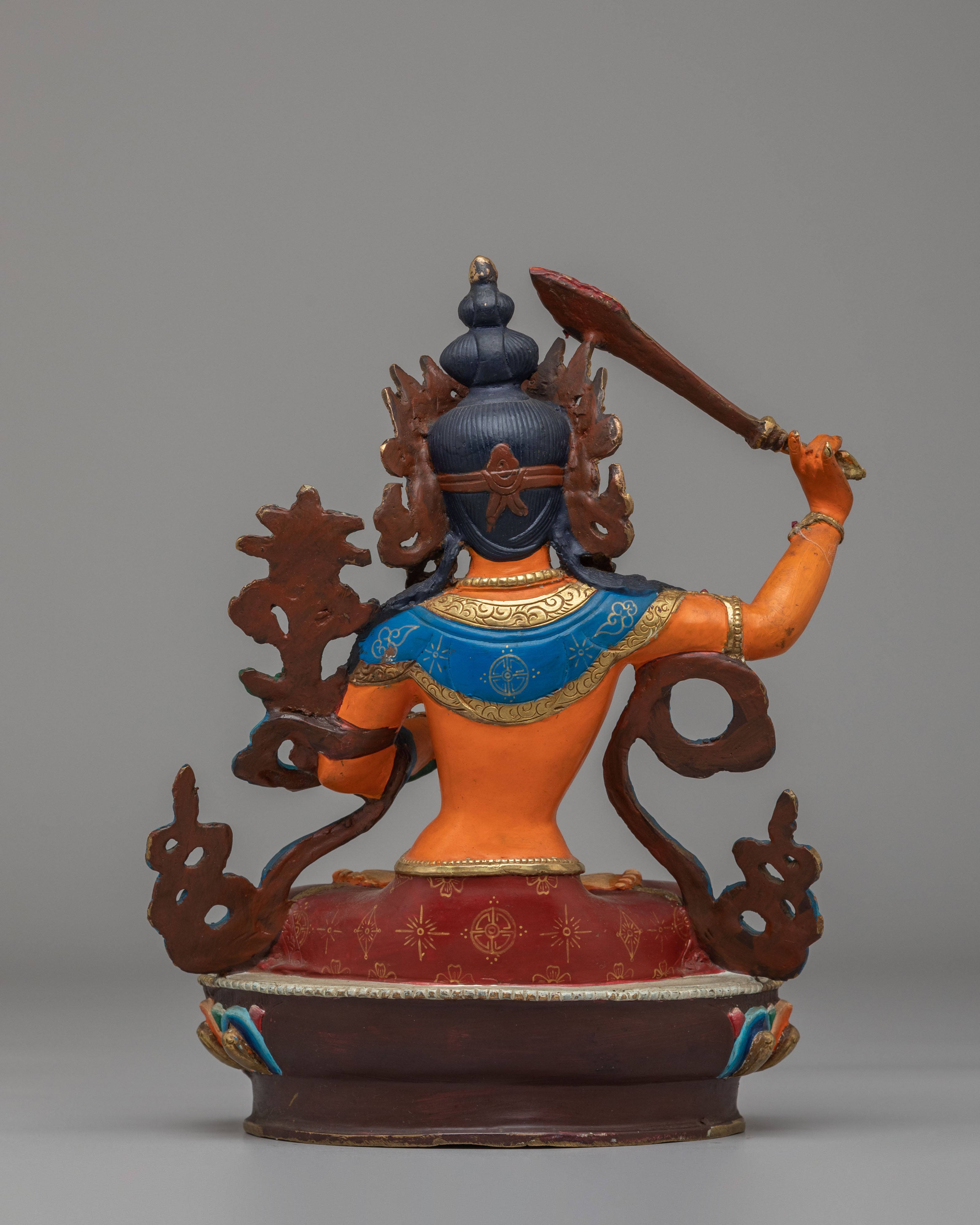 Spiritual Manjushri Divine Statue | Handcrafted Copper Manjushri Statue