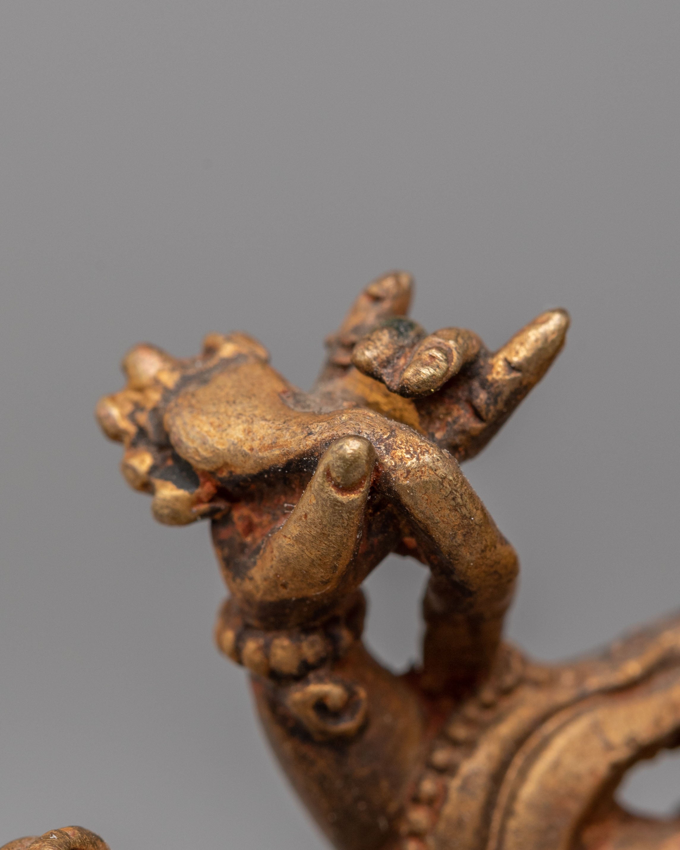 Six-Armed Mahakala Statue for Protection | Wrathful Deity Sculpture